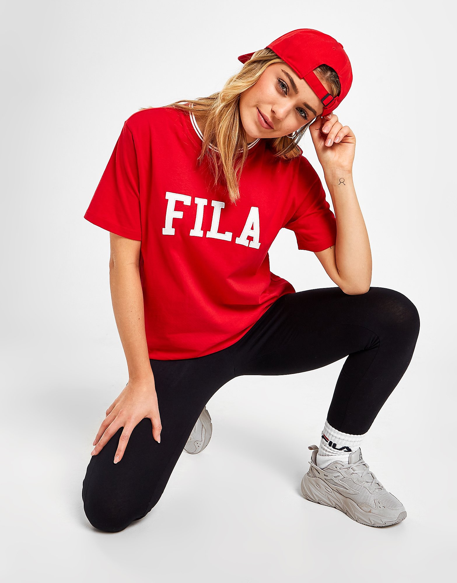 

Fila Colour Block Leggings - Only at JD - Black - Womens, Black