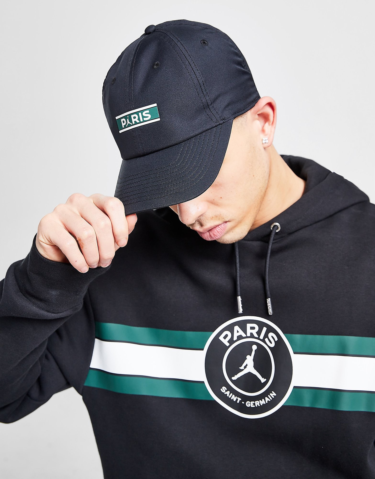 

Jordan x Paris Saint Germain Heritage86 Cap H86 CAP - Black/Noble Green - Womens, Black/Noble Green