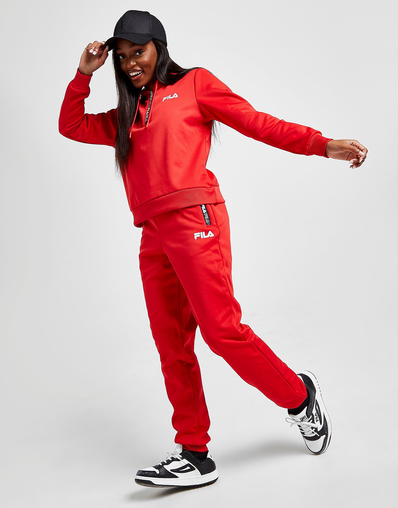 

Fila Poly Zip Track Pants - Only at JD - Red - Womens, Red