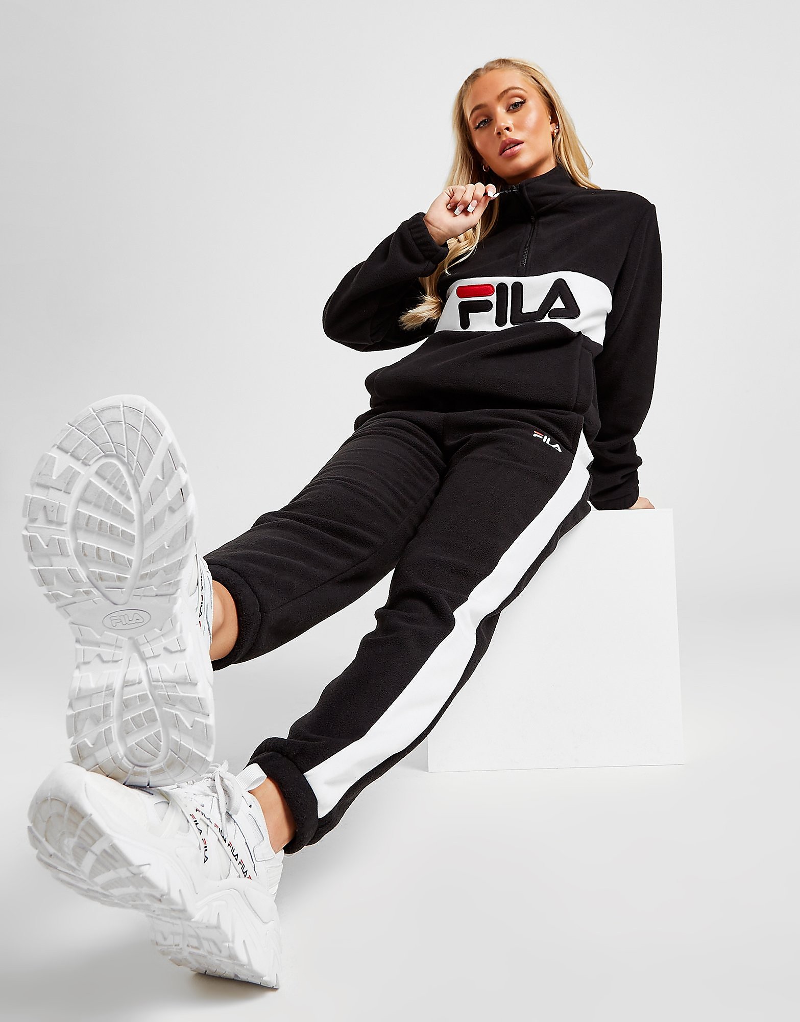 

Fila Polar Fleece Joggers - Only at JD - Black - Womens, Black
