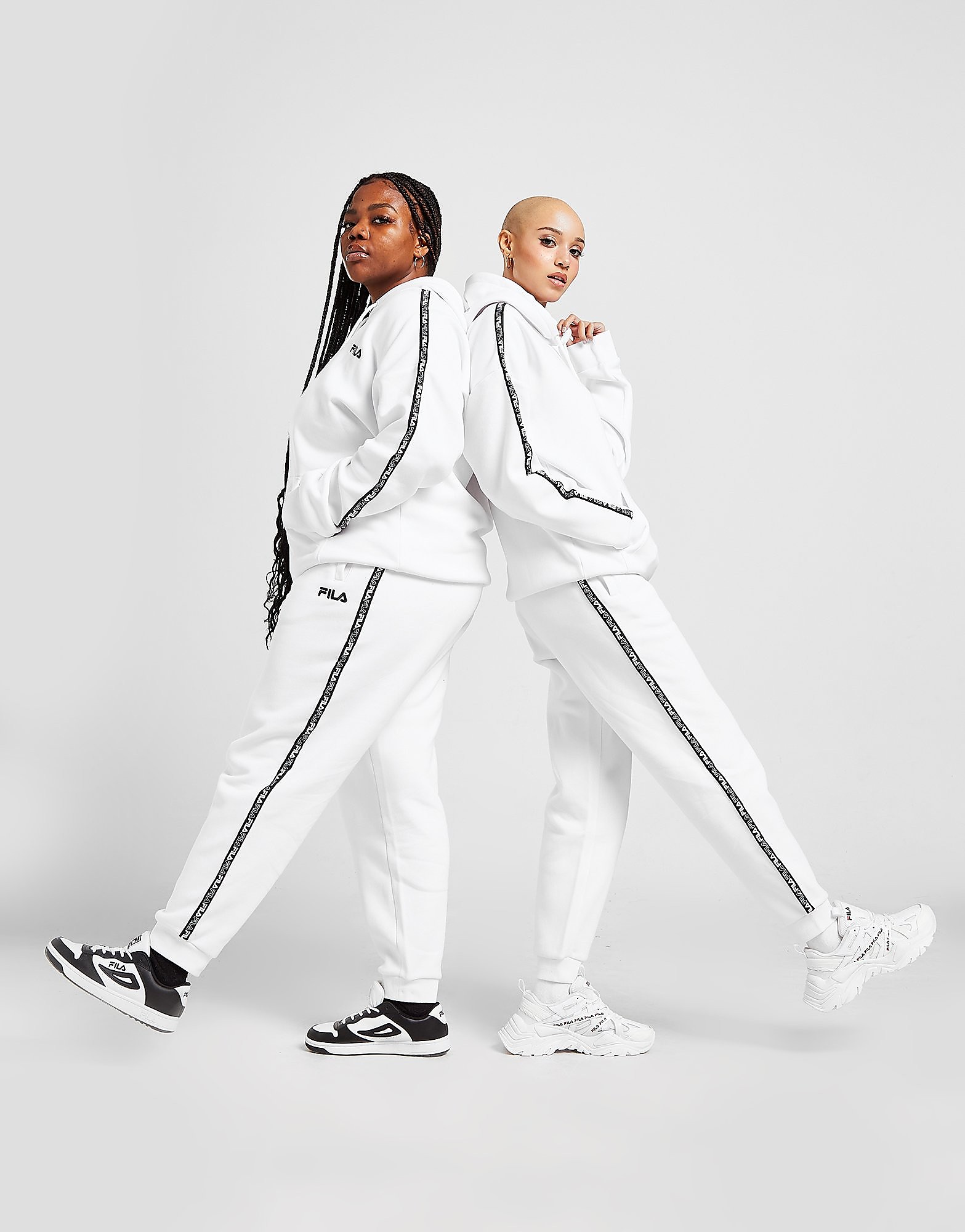 

Fila Plus Size Tape Joggers - Only at JD - White - Womens, White