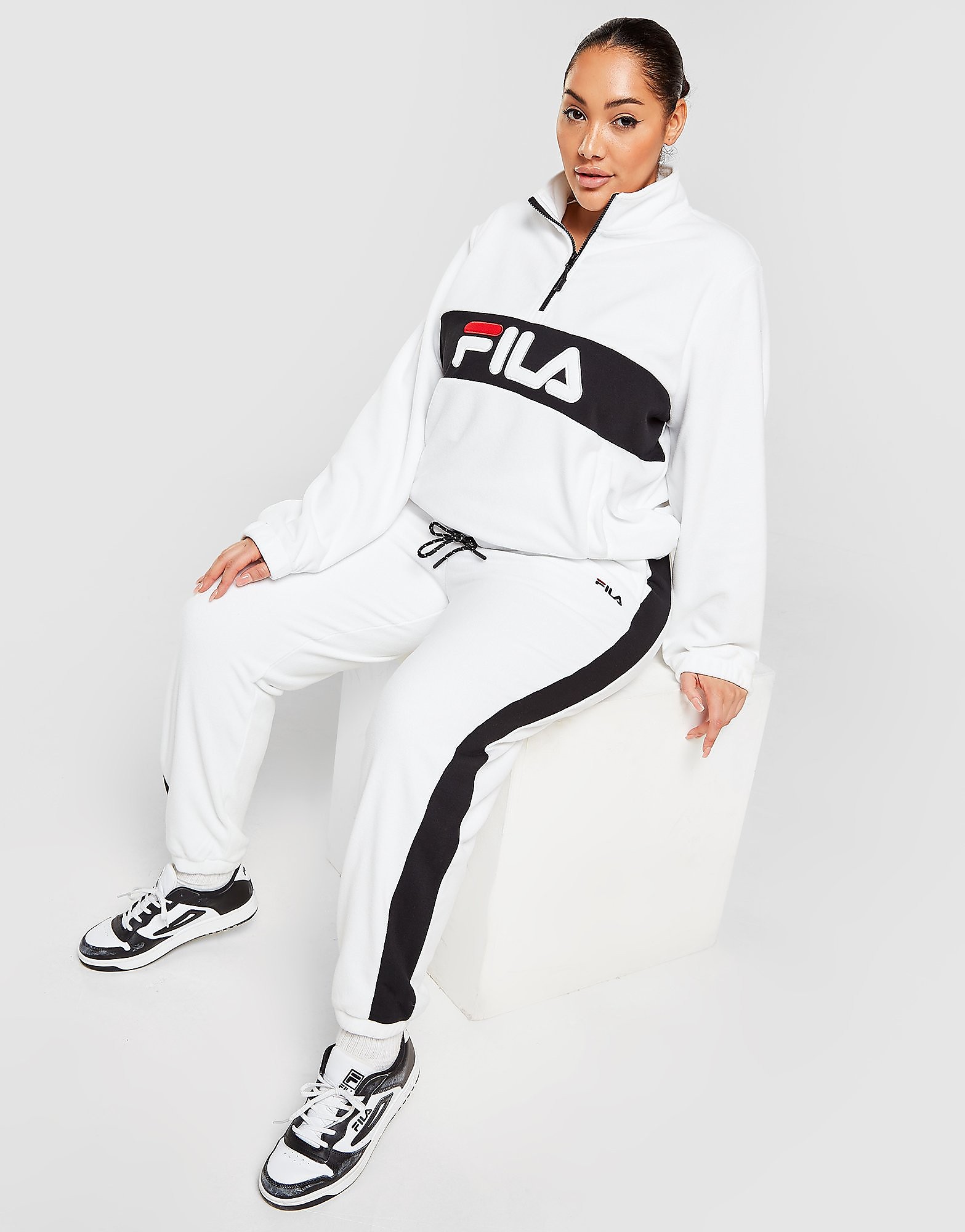 

Fila Polar Fleece Plus Size Joggers - Only at JD - White - Womens, White