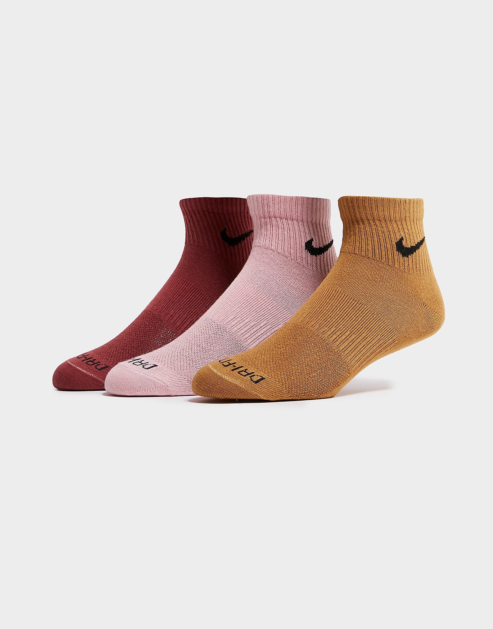 

Nike 3-Pack Everyday Plus Lightweight Ankle Socks - Brown - Mens, Brown