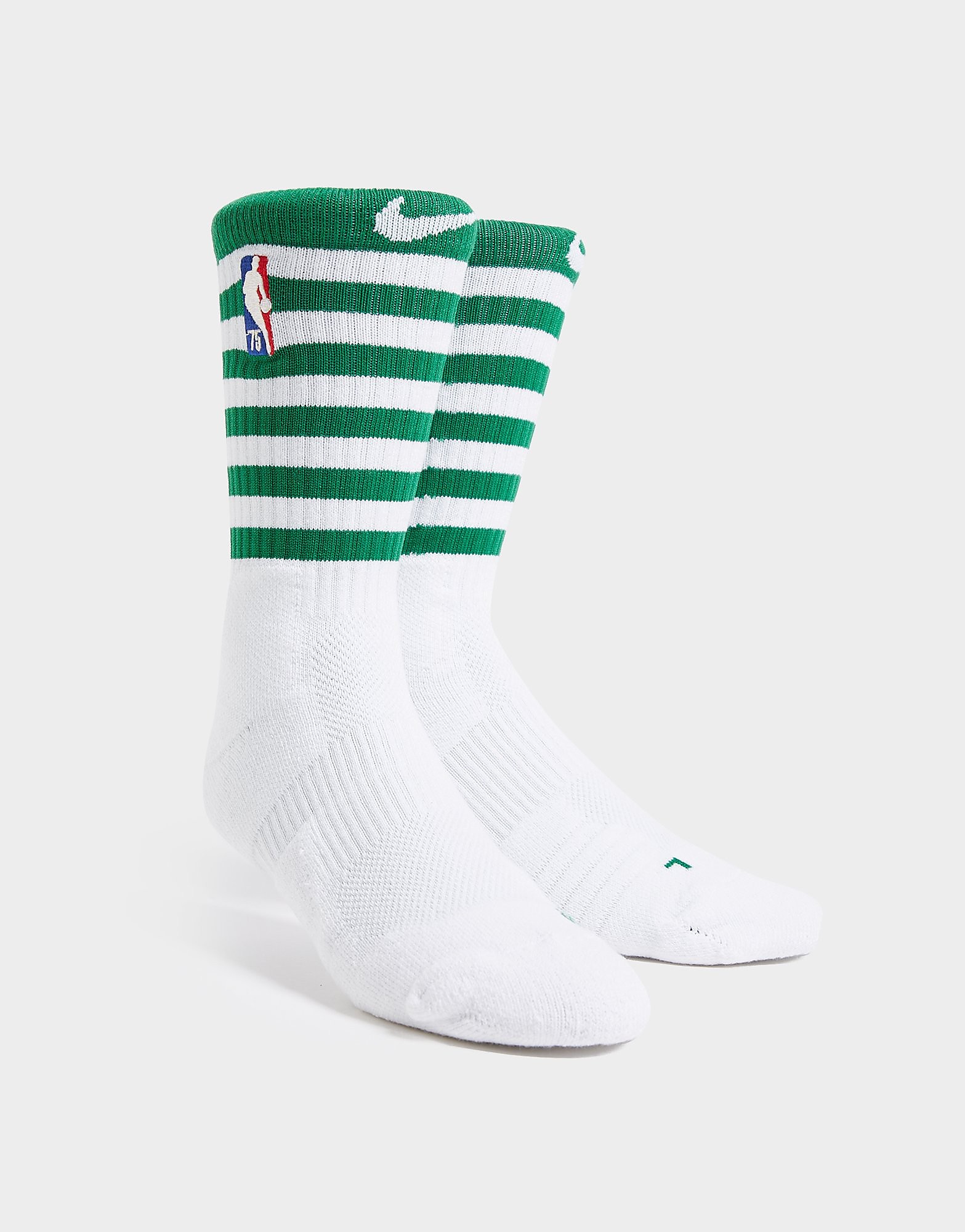 

Nike NBA Boston Celtics Elite Crew Socks - White/Green - Mens, White/Green