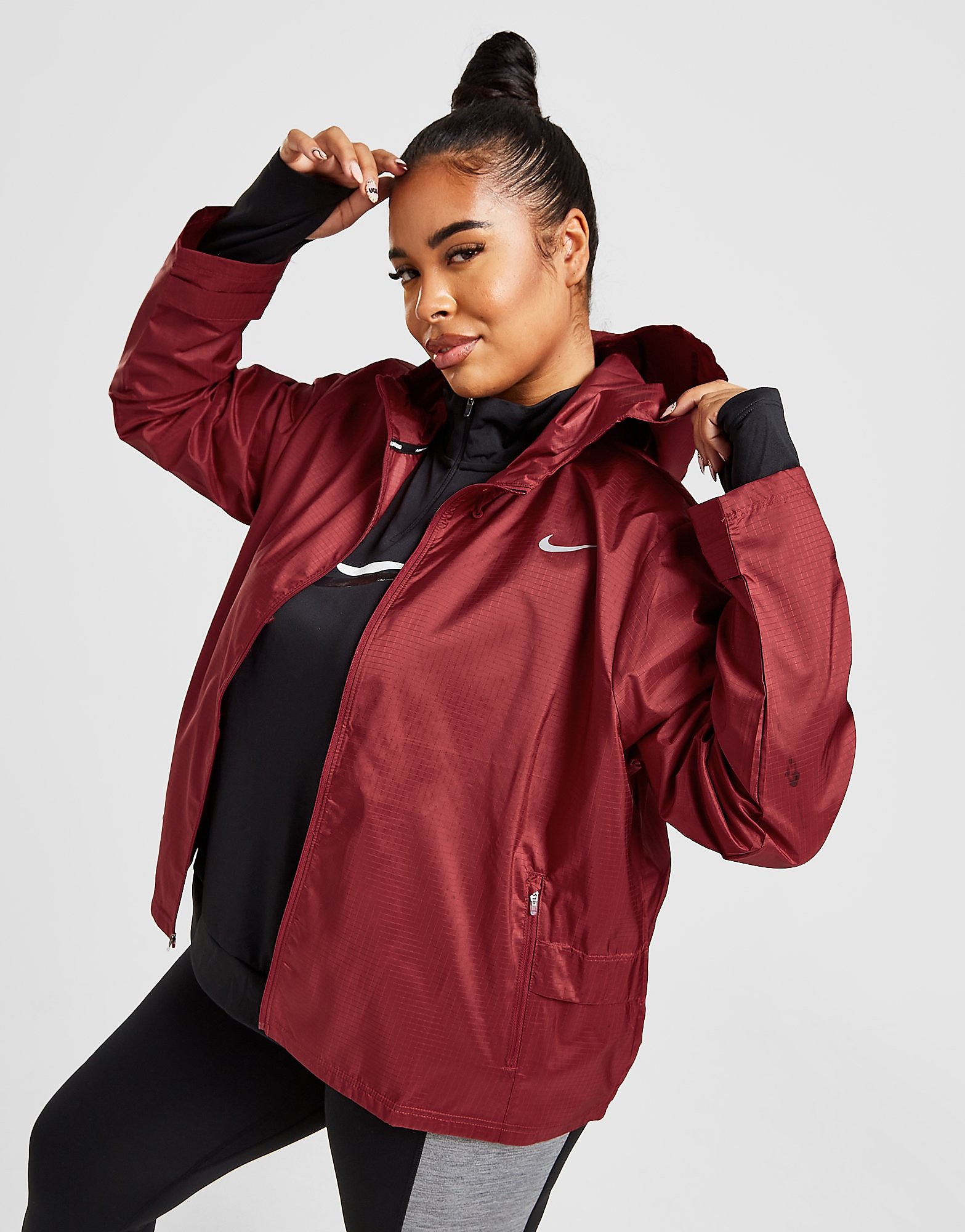 

Nike Essential Plus Size Jacket - Red - Womens, Red