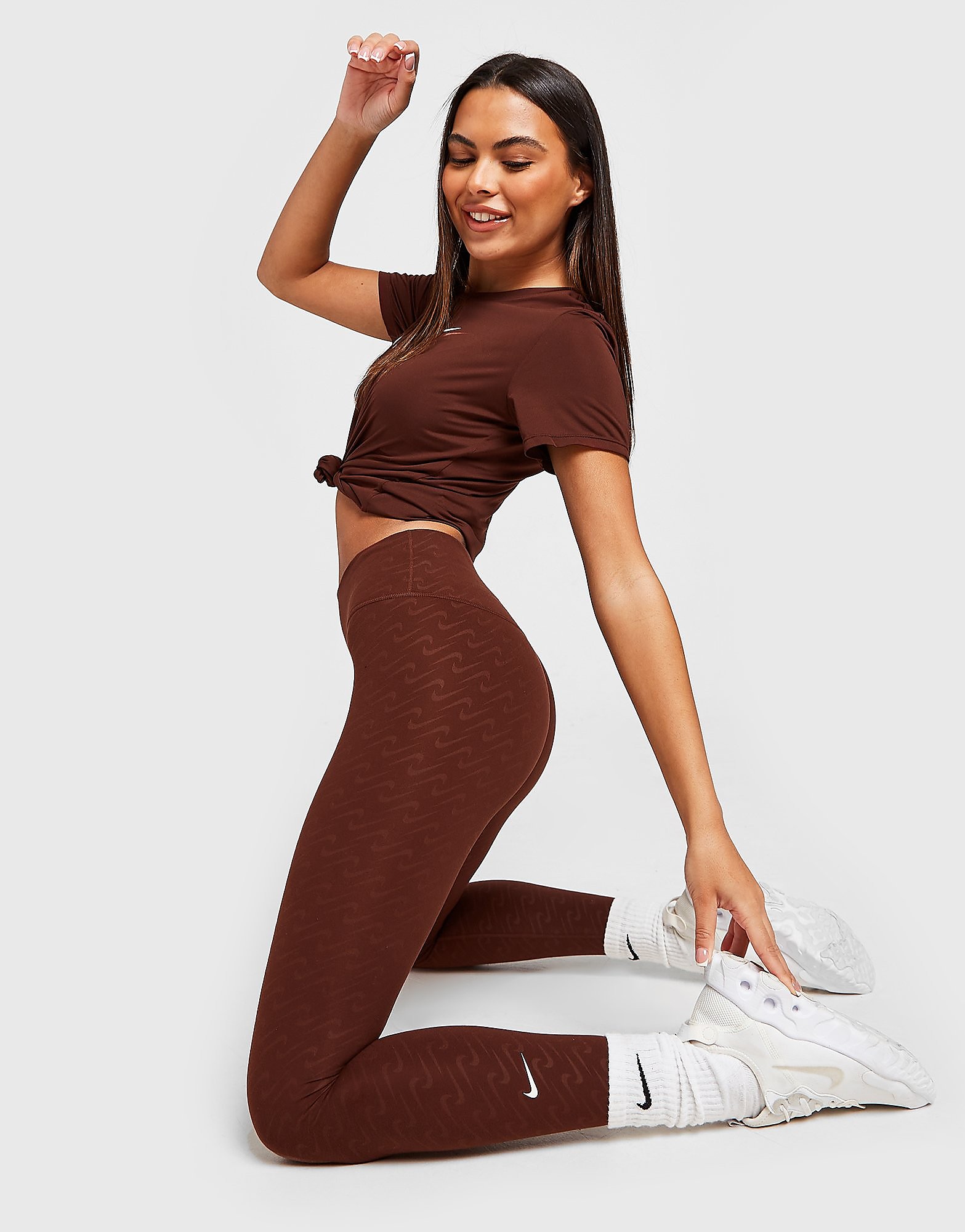 

Nike Training Repeat One Icon Tights - Brown - Womens, Brown
