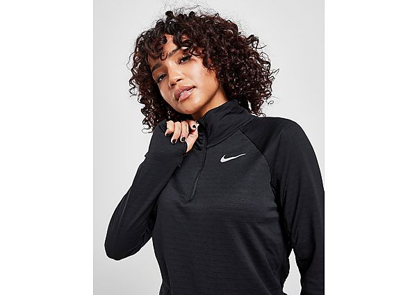 Nike Nike Therma-FIT Element Hardlooptop met halflange ritssluiting voor dames - Black - Dames, Black