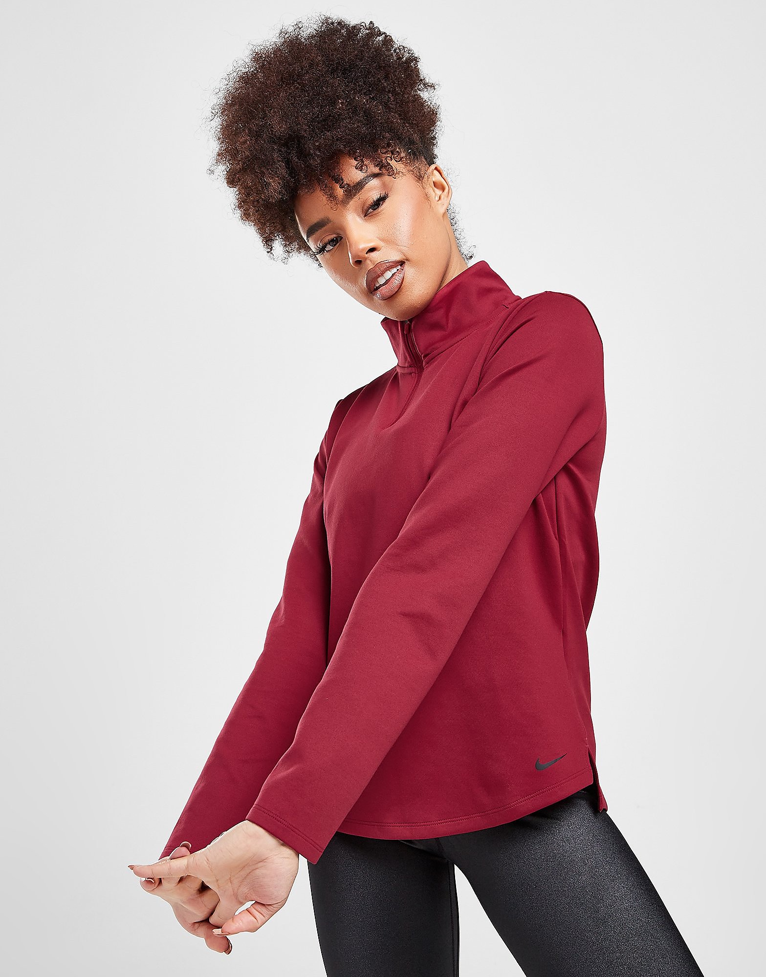 

Nike Training One 1/4 Zip Top - Red - Womens, Red