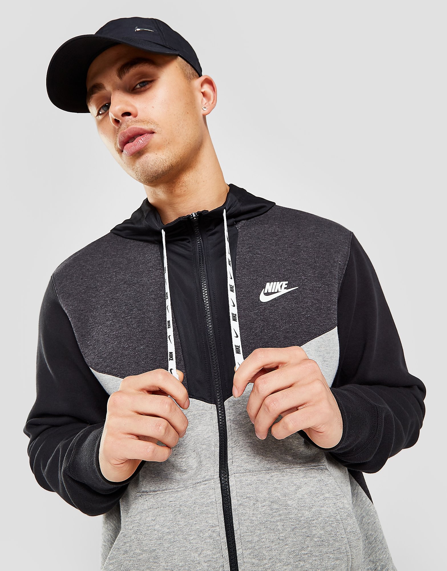 

Nike Hybrid Full Zip Hoodie - Only at JD - Grey - Mens, Grey