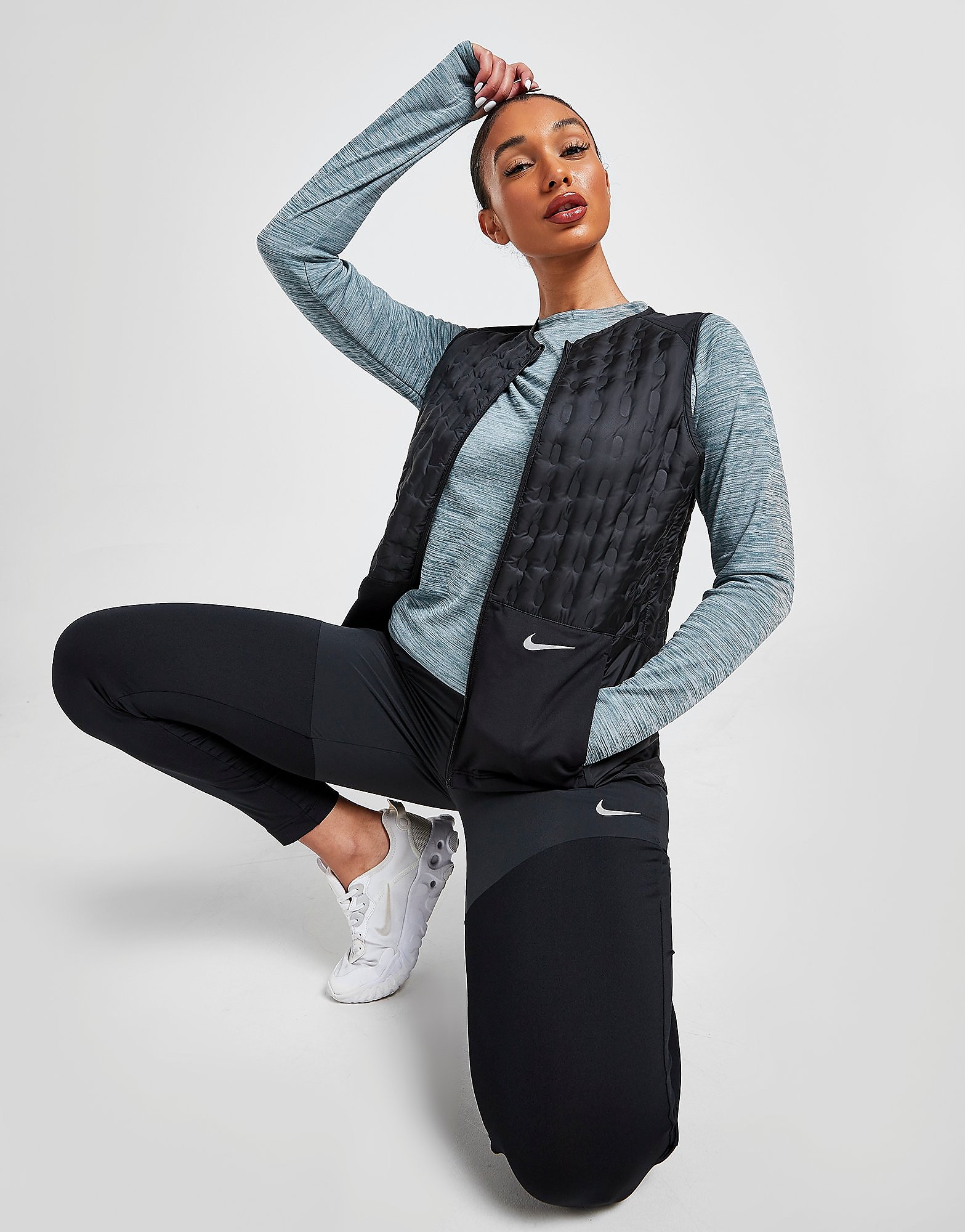 Nike Runnnig Therma-FIT Gilet - Black - Womens, Black