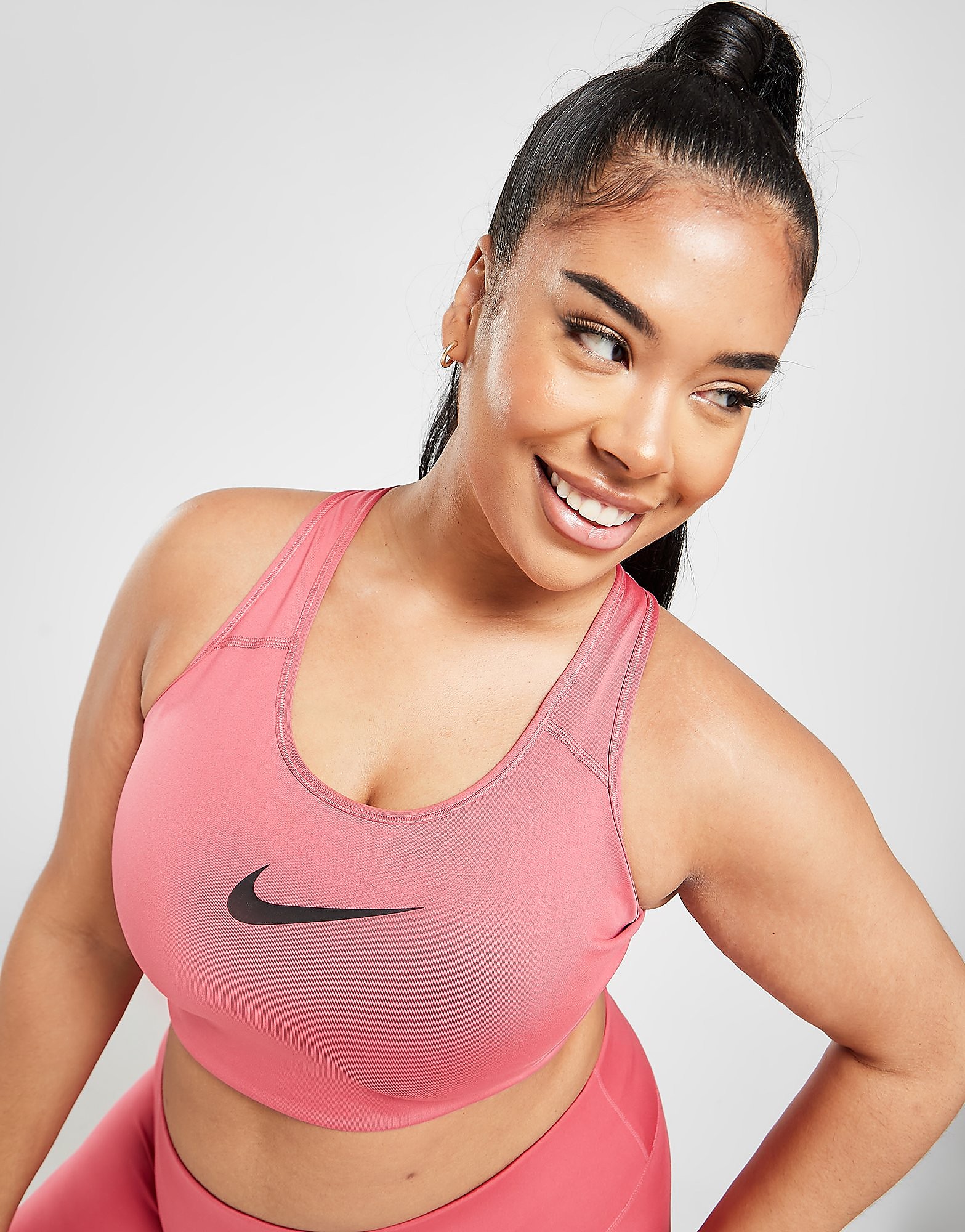 

Nike Swoosh Plus Size Sports Bra - Gypsy Rose/Black - Womens, Gypsy Rose/Black