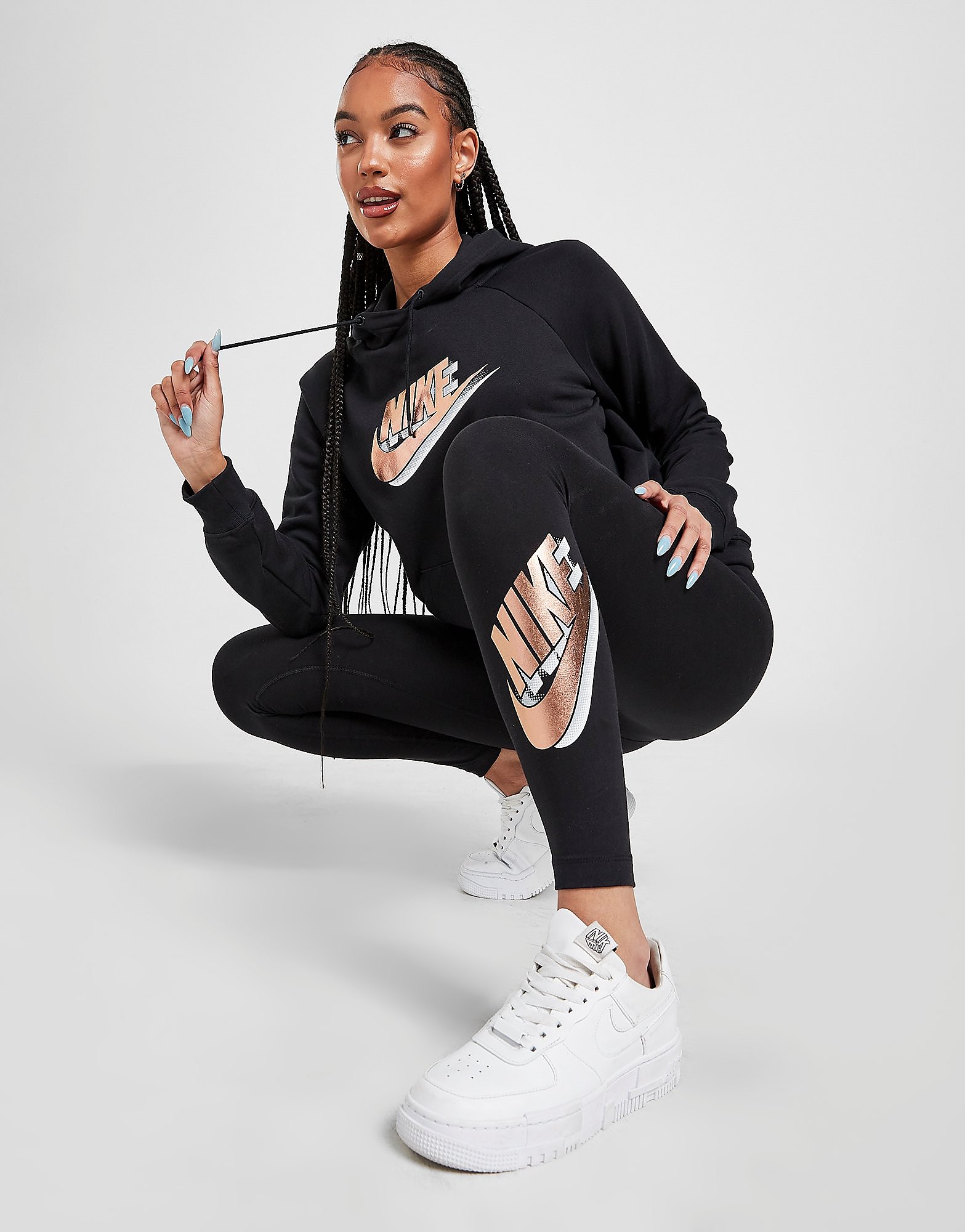 

Nike Double Futura Leggings - Only at JD - Black - Womens, Black