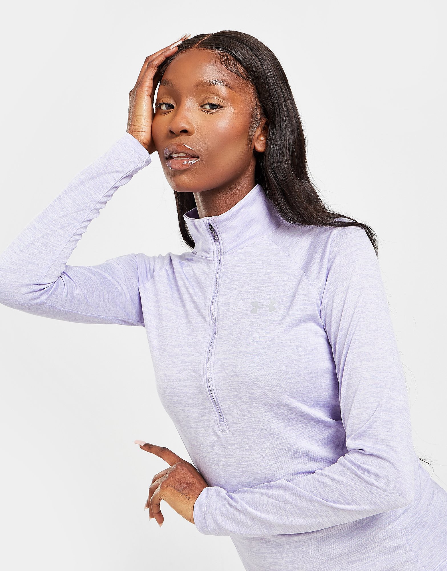 

Under Armour Tech 1/2 Zip Top - Purple Tint - Womens, Purple Tint