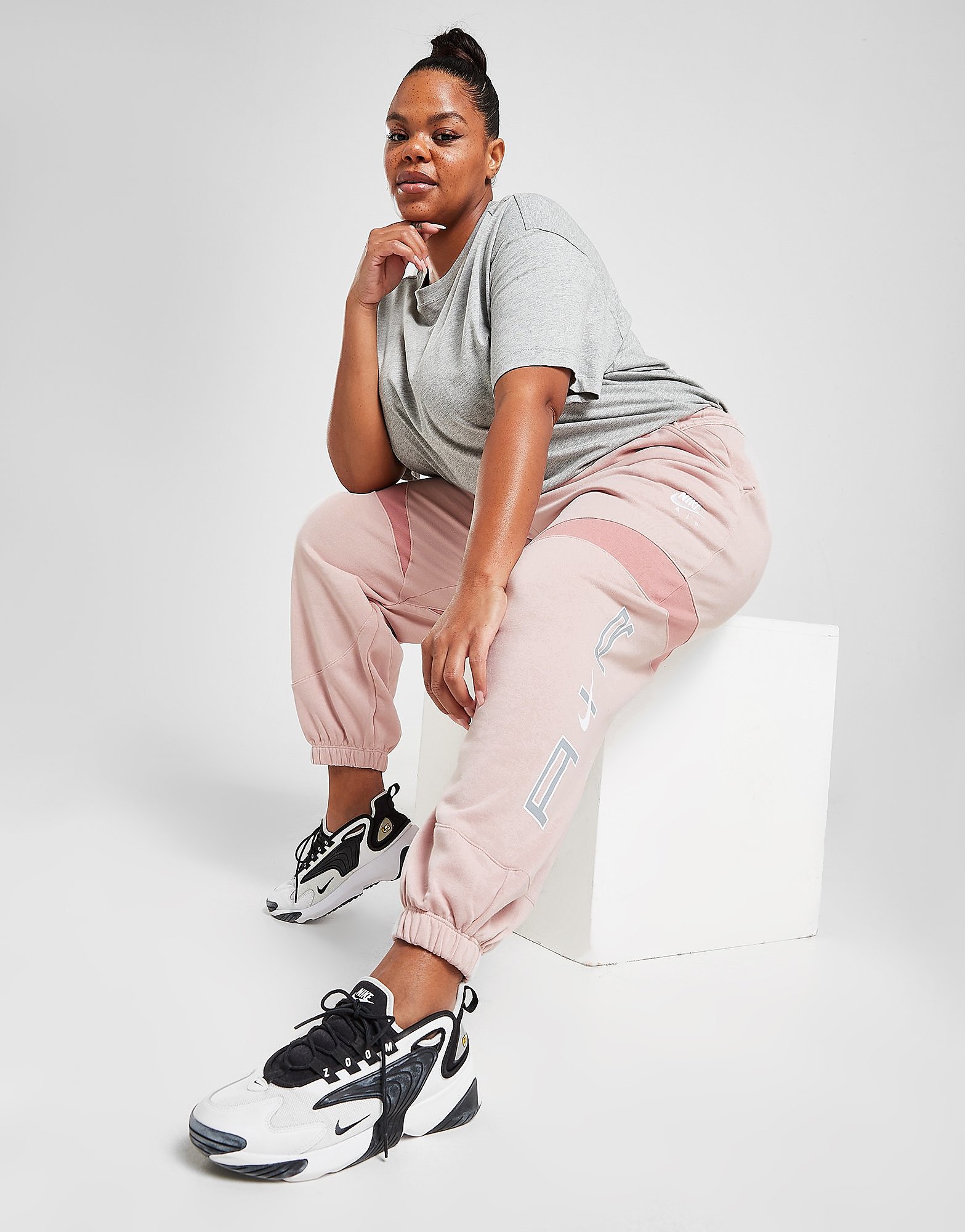 

Nike Plus Size Air Joggers - Pink Oxford/Rust Pink/White - Womens, Pink Oxford/Rust Pink/White