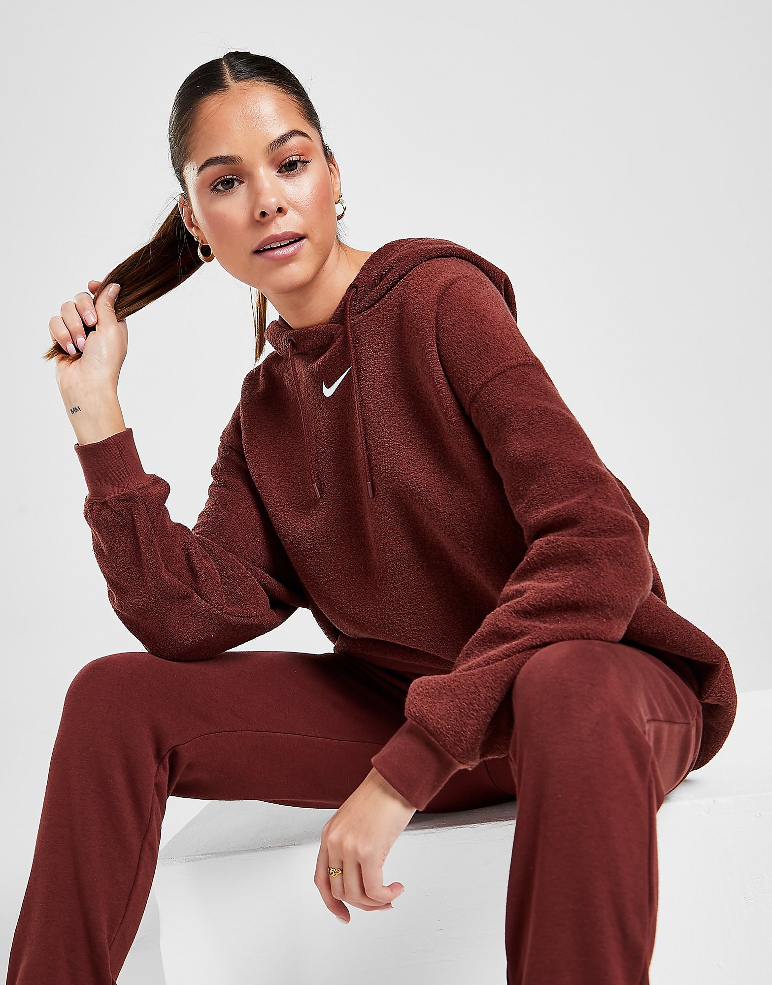 

Nike Trend Plush Overhead Hoodie - Bronze Eclipse/White - Womens, Bronze Eclipse/White