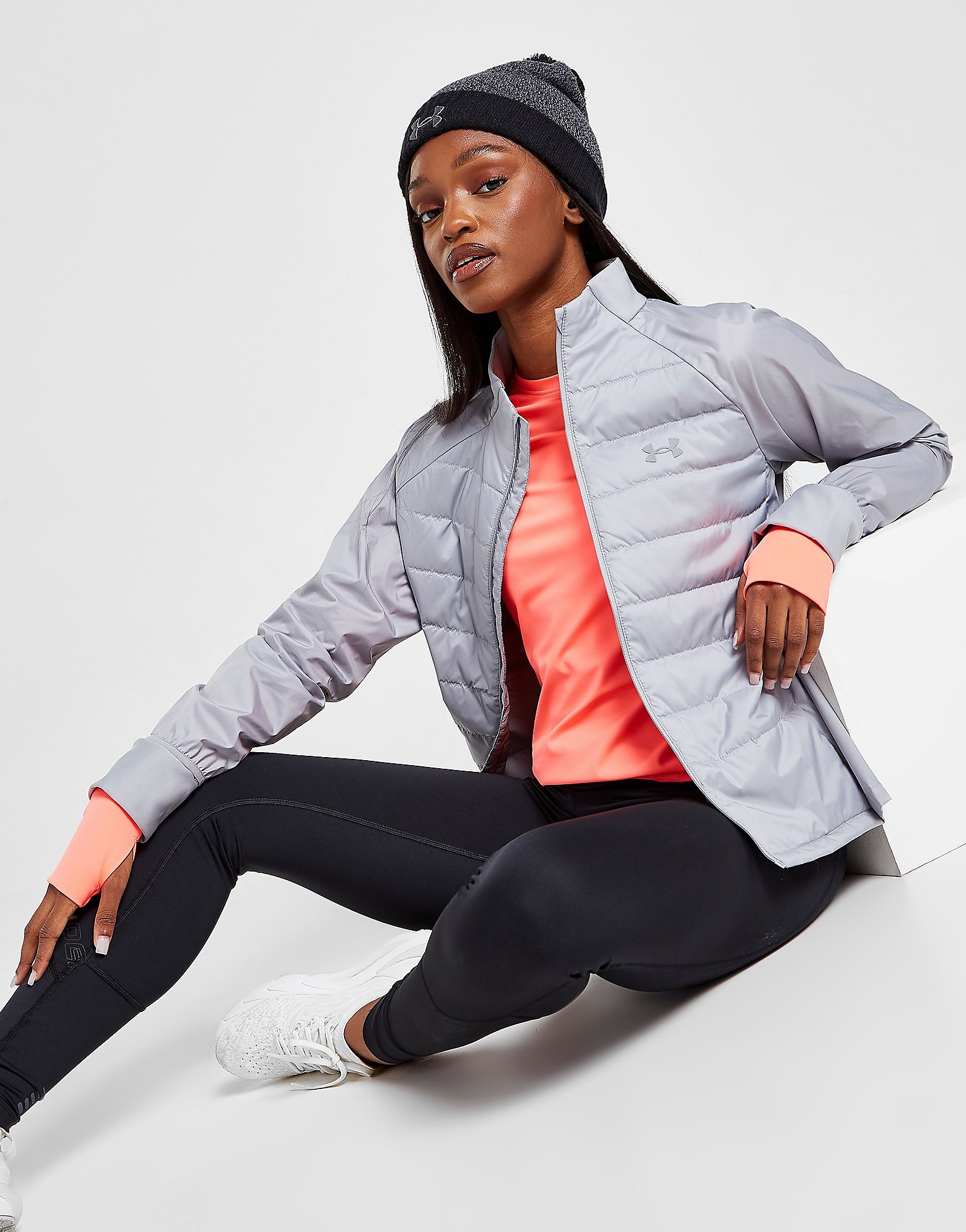 

Under Armour run insulate hybrid jacket - Grey - Womens, Grey