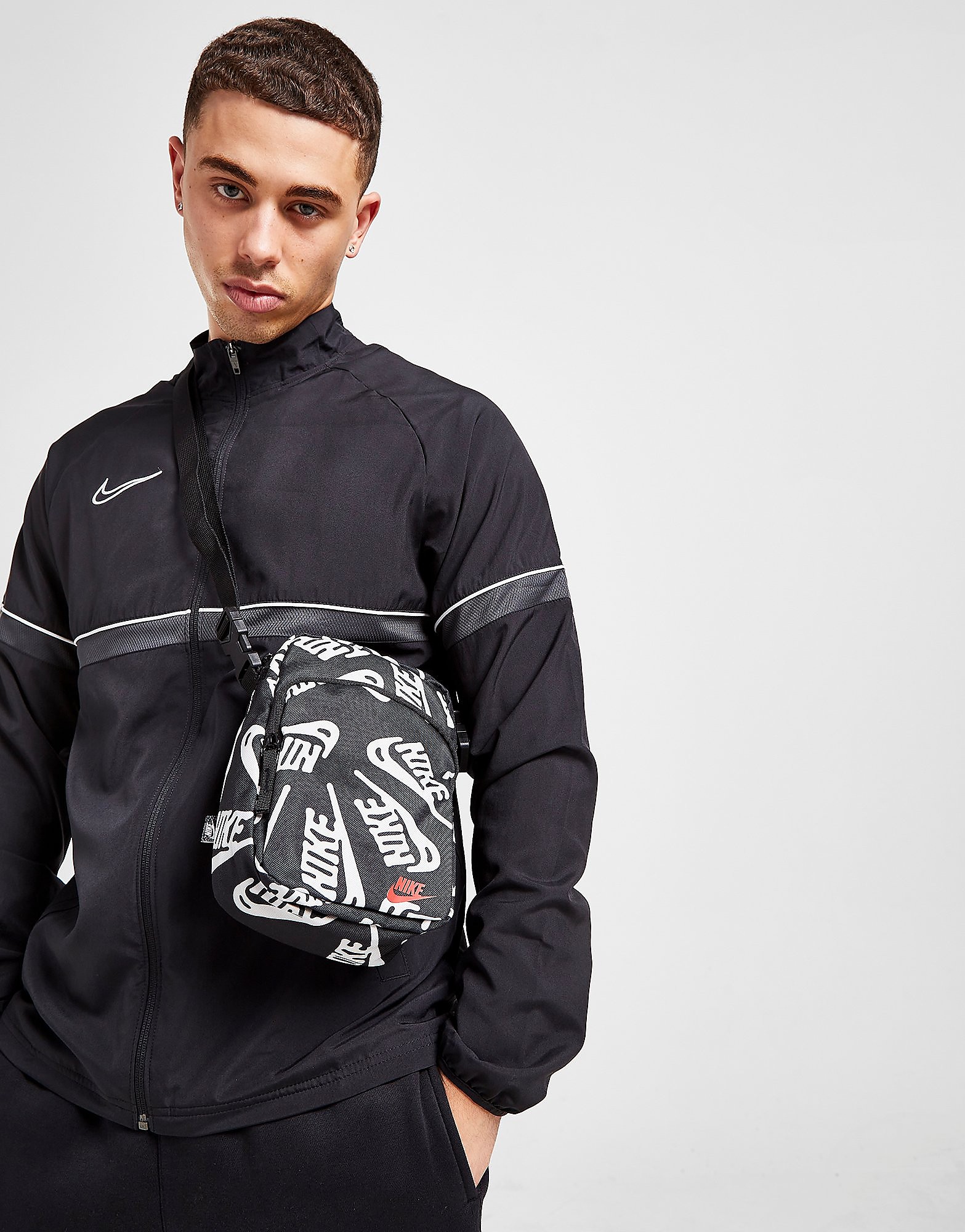 

Nike Heritage Futura All Over Print Crossbody Bag - Black - Womens, Black