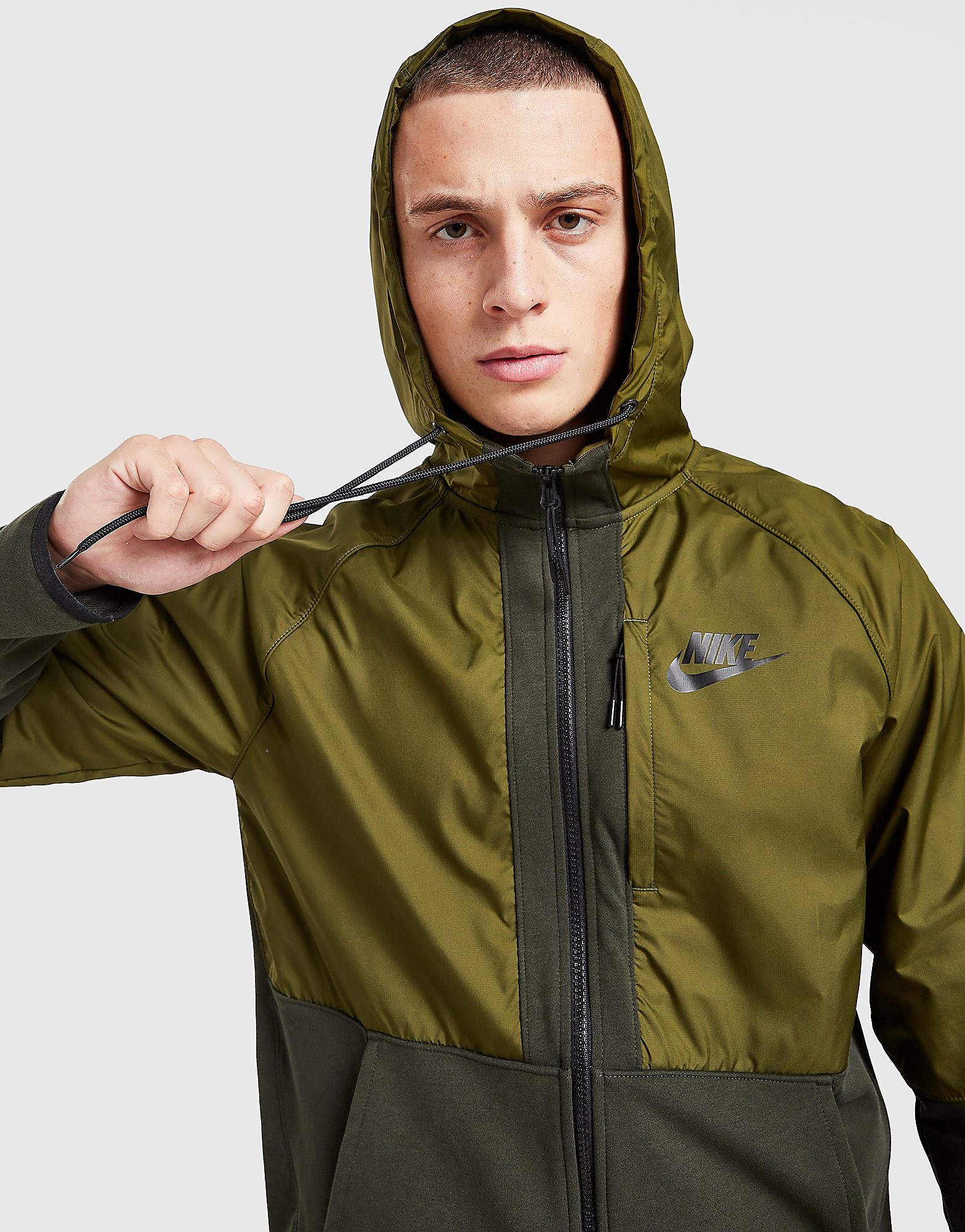 

Nike Modern Woven Hoodie - Green - Mens, Green