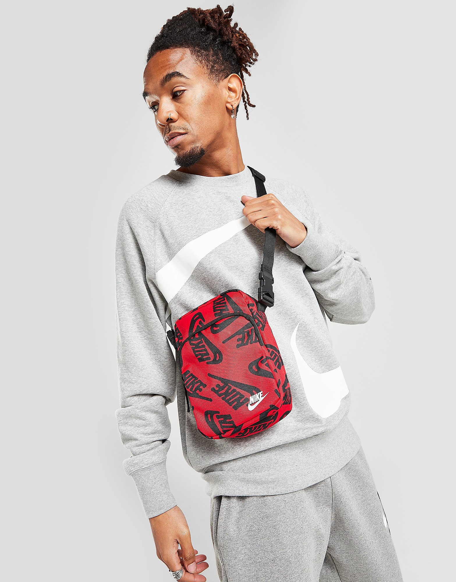 

Nike Heritage Futura All Over Print Crossbody Bag - Red - Mens, Red