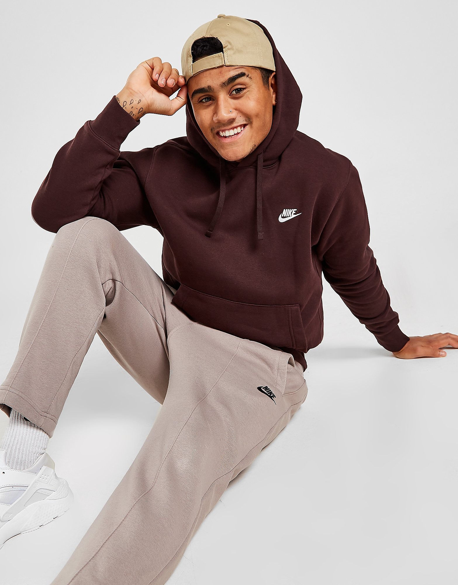 

Nike Foundation Hoodie - Brown - Mens, Brown