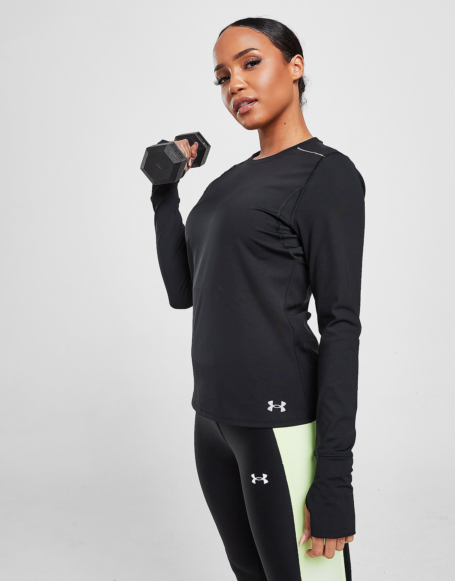 

Under Armour Empowered Long Sleeve Crew Top - Black - Womens, Black