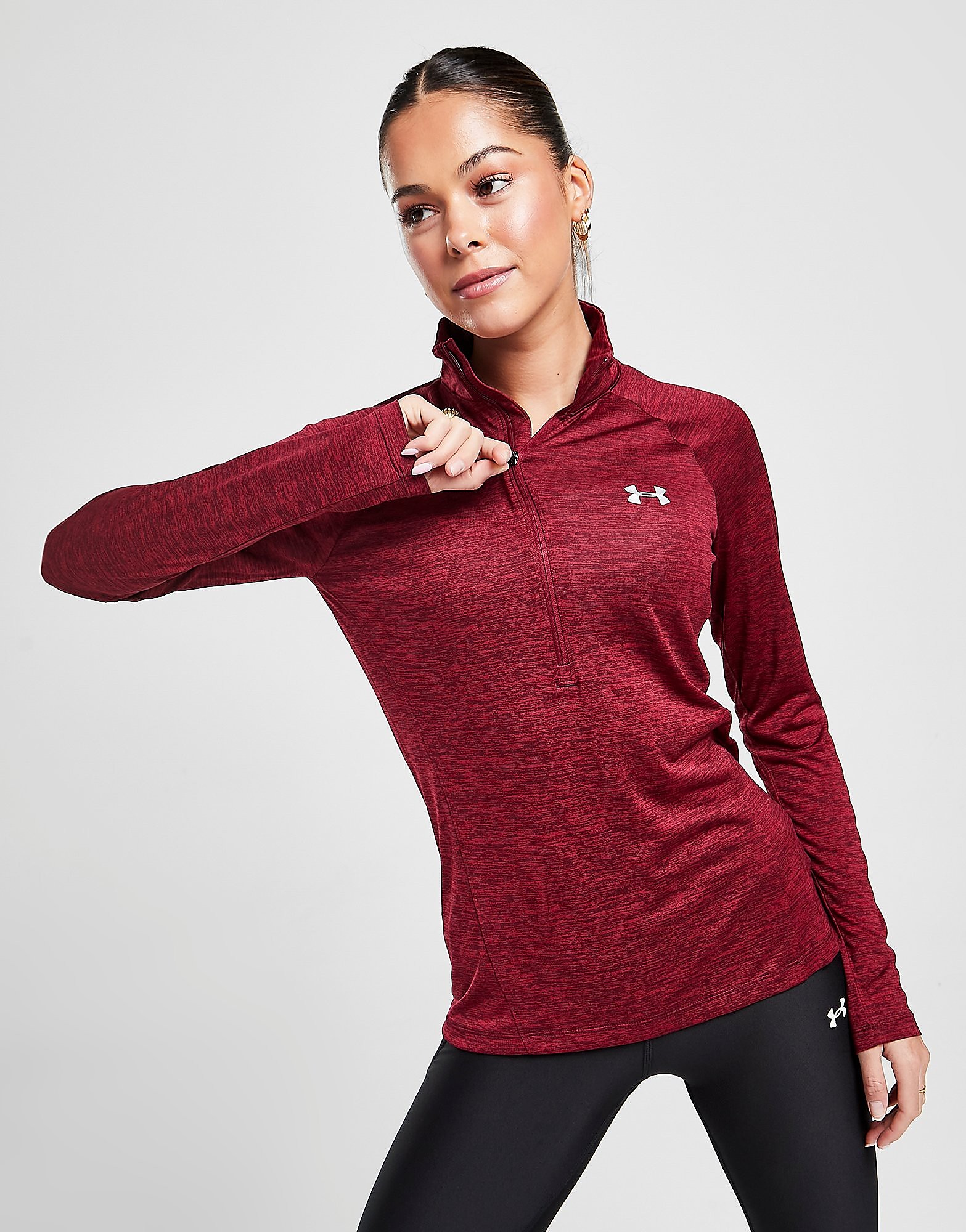 

Under Armour Tech Twist 1/4 Zip Top - League Red - Womens, League Red