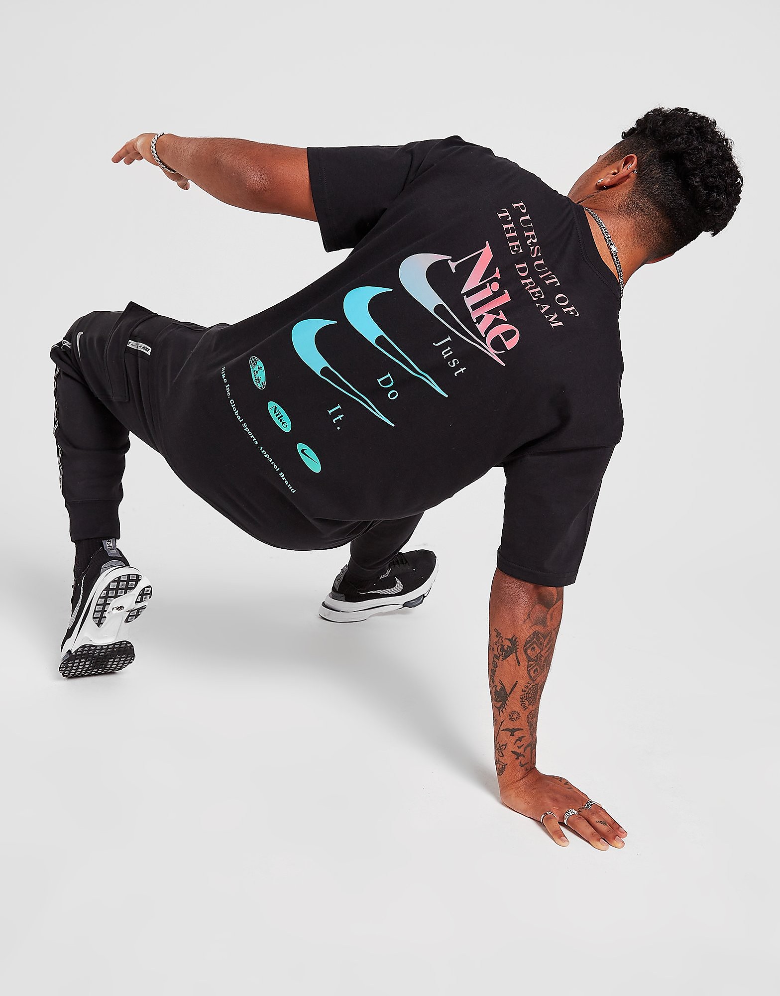 

Nike DNA M90 T-Shirt - Black - Mens, Black