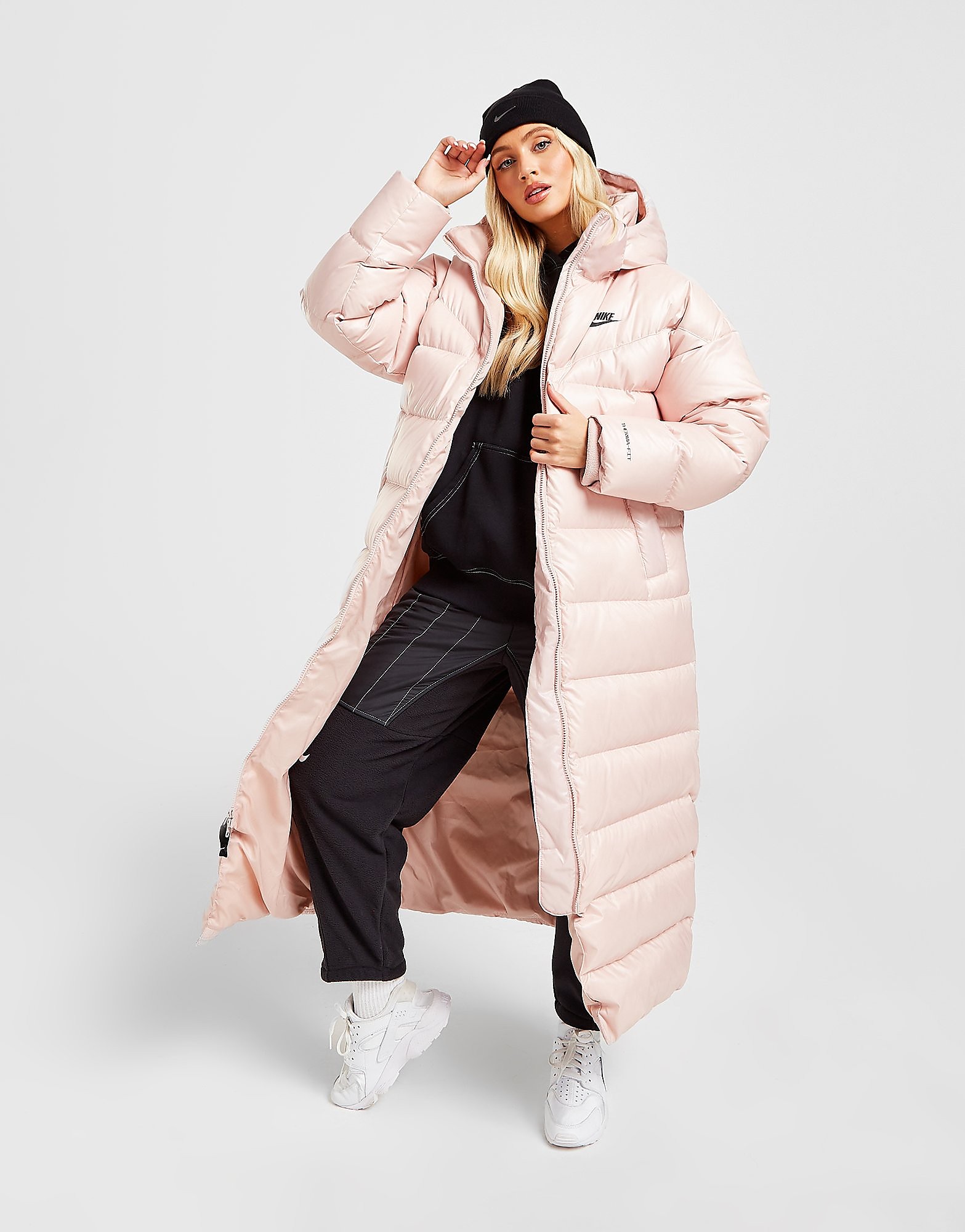 

Nike City Parka Jacket - Pink Oxford/Black - Womens, Pink Oxford/Black