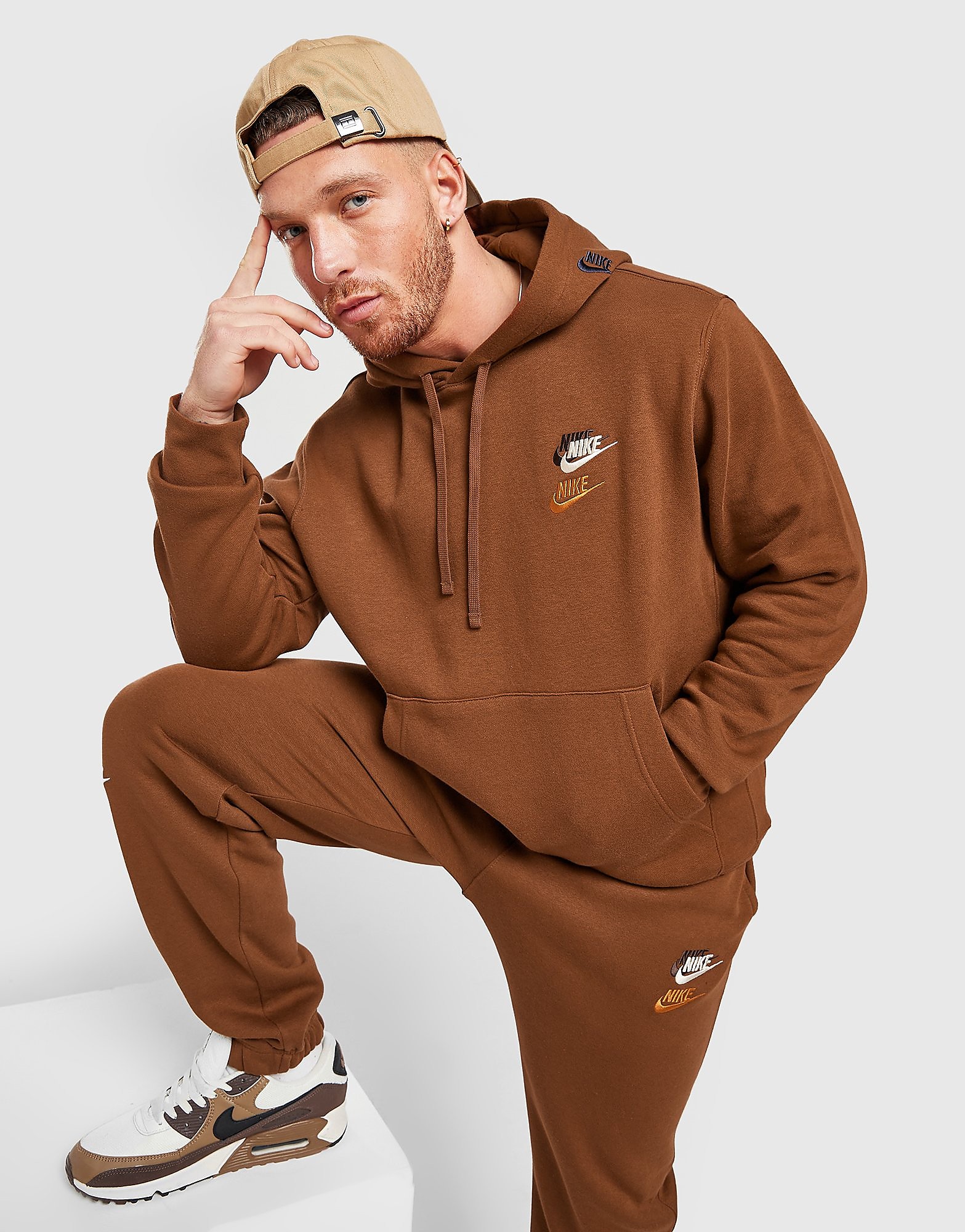 

Nike Multi Futura Hoodie - Pecan/Pecan - Mens, Pecan/Pecan