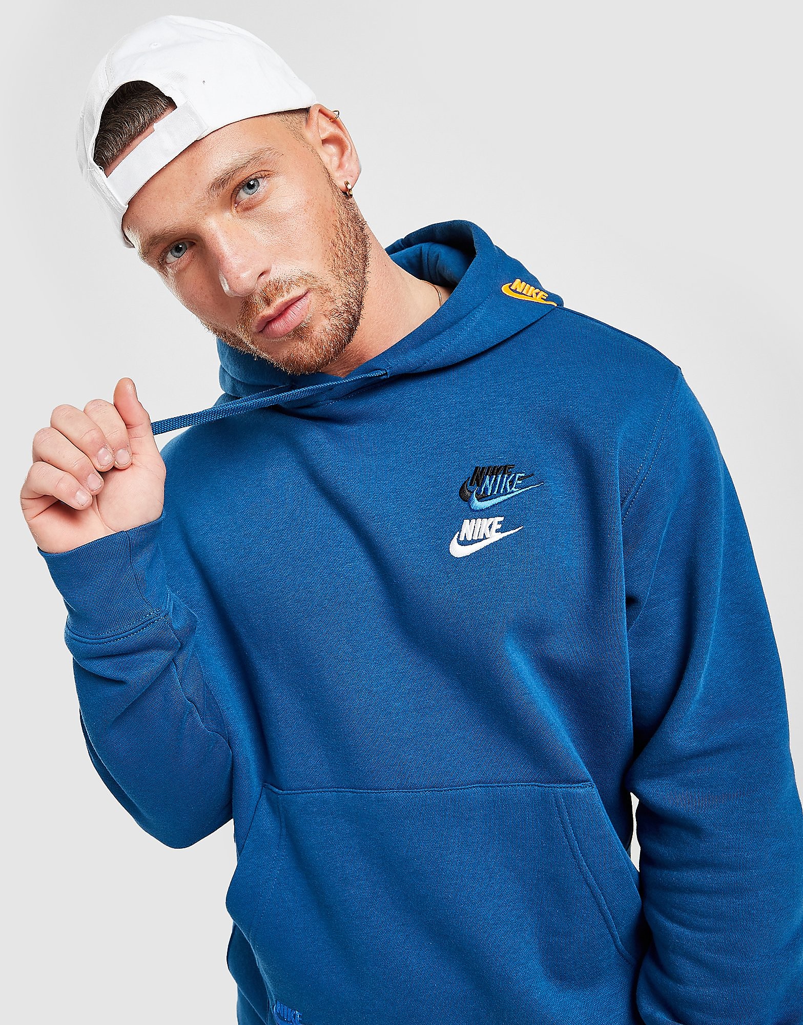 

Nike Multi Futura Hoodie - Court Blue/Court Blue - Mens, Court Blue/Court Blue