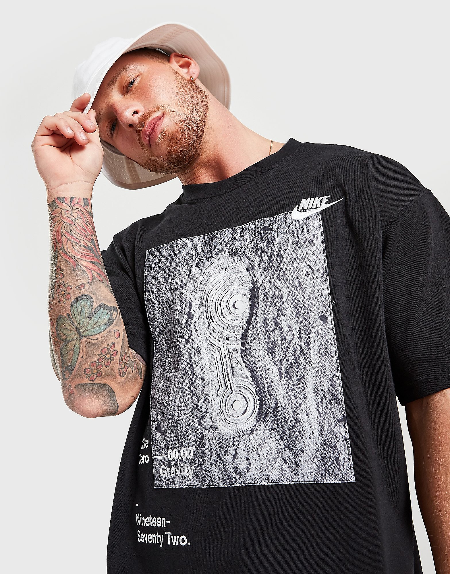 Nike Footprint T-Shirt, Zwart