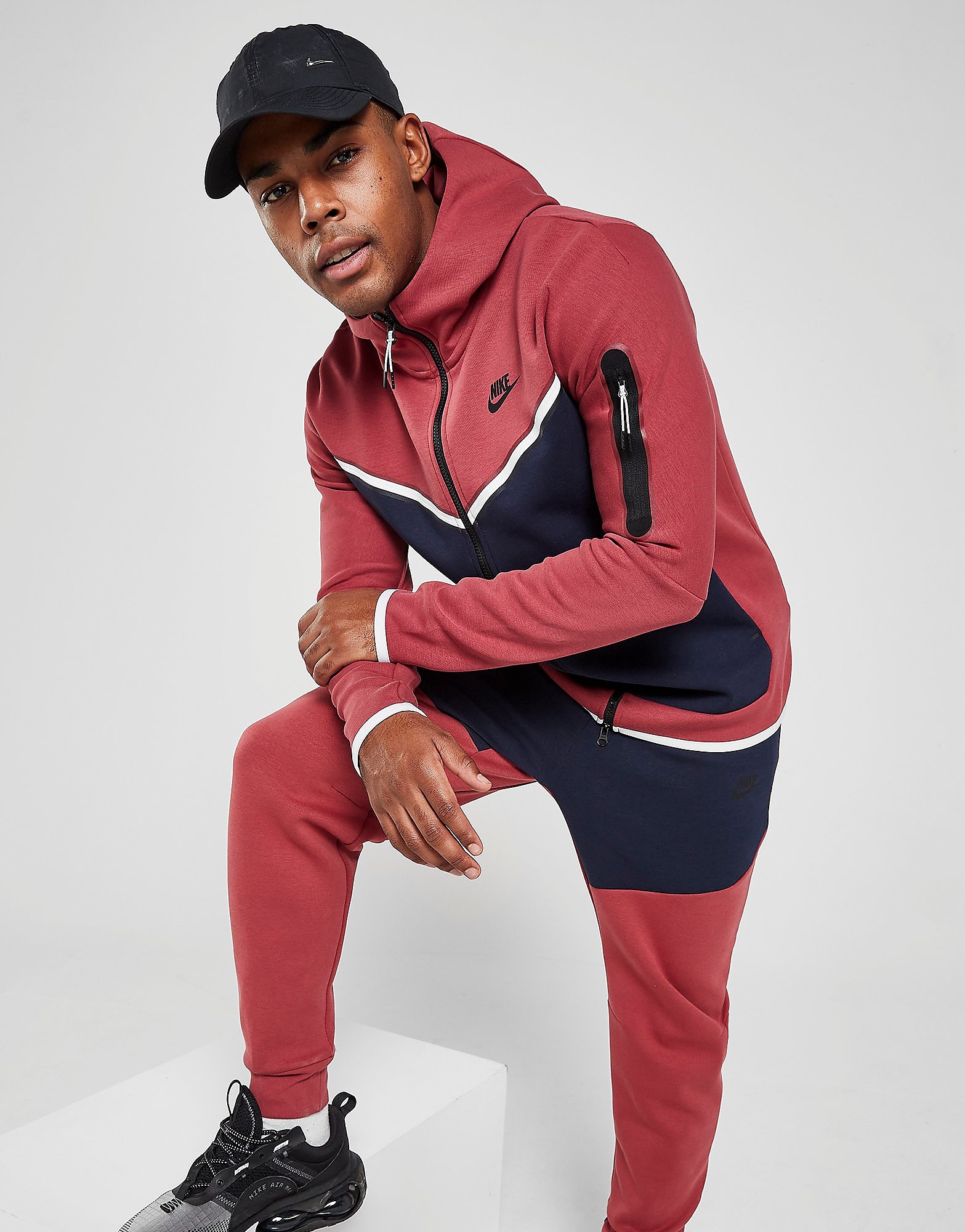 

Nike Tech Fleece Full Zip Hoodie - Cedar/Obsidian/Black - Mens, Cedar/Obsidian/Black