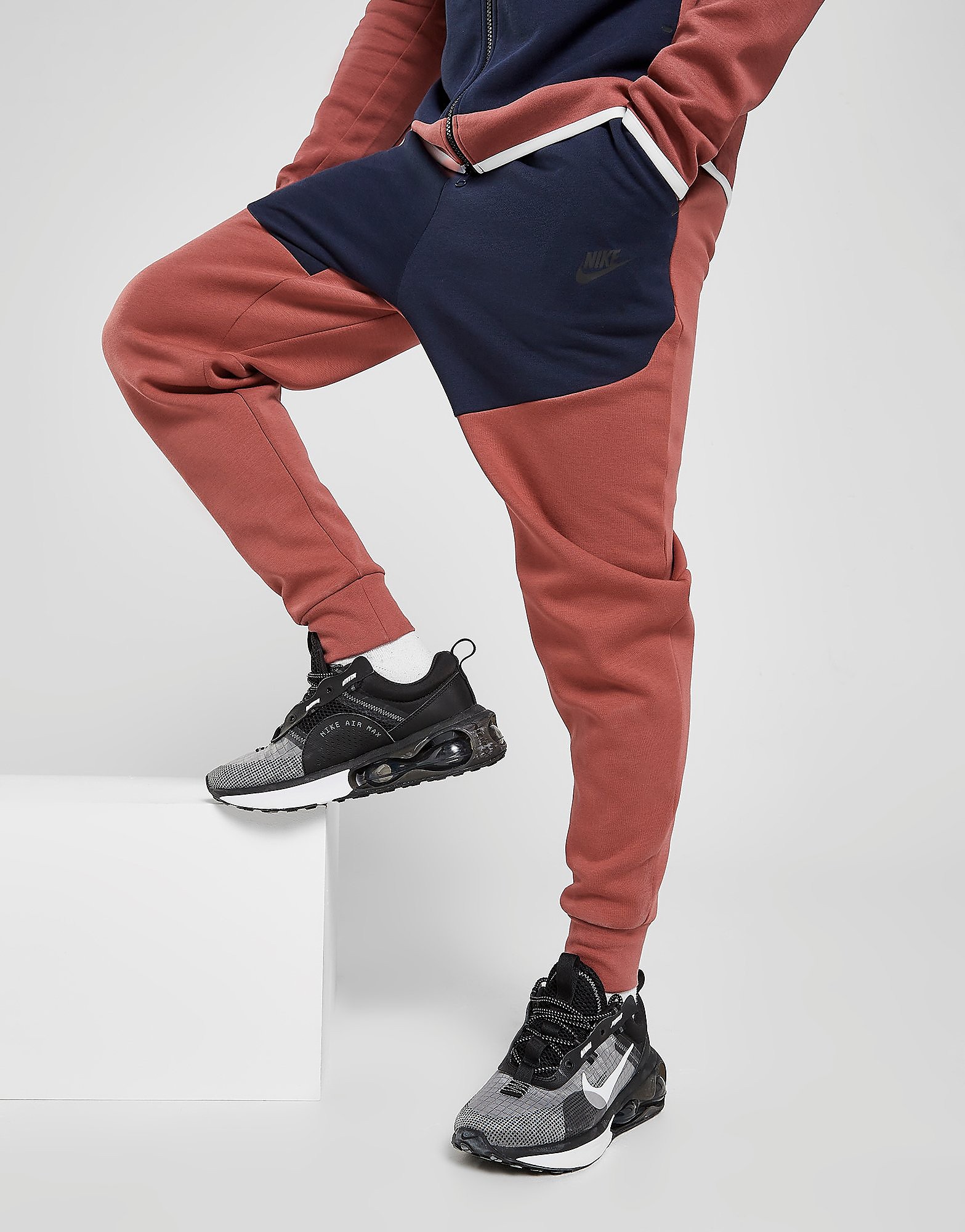 

Nike Tech Fleece Joggers - Cedar/Obsidian/Black - Mens, Cedar/Obsidian/Black