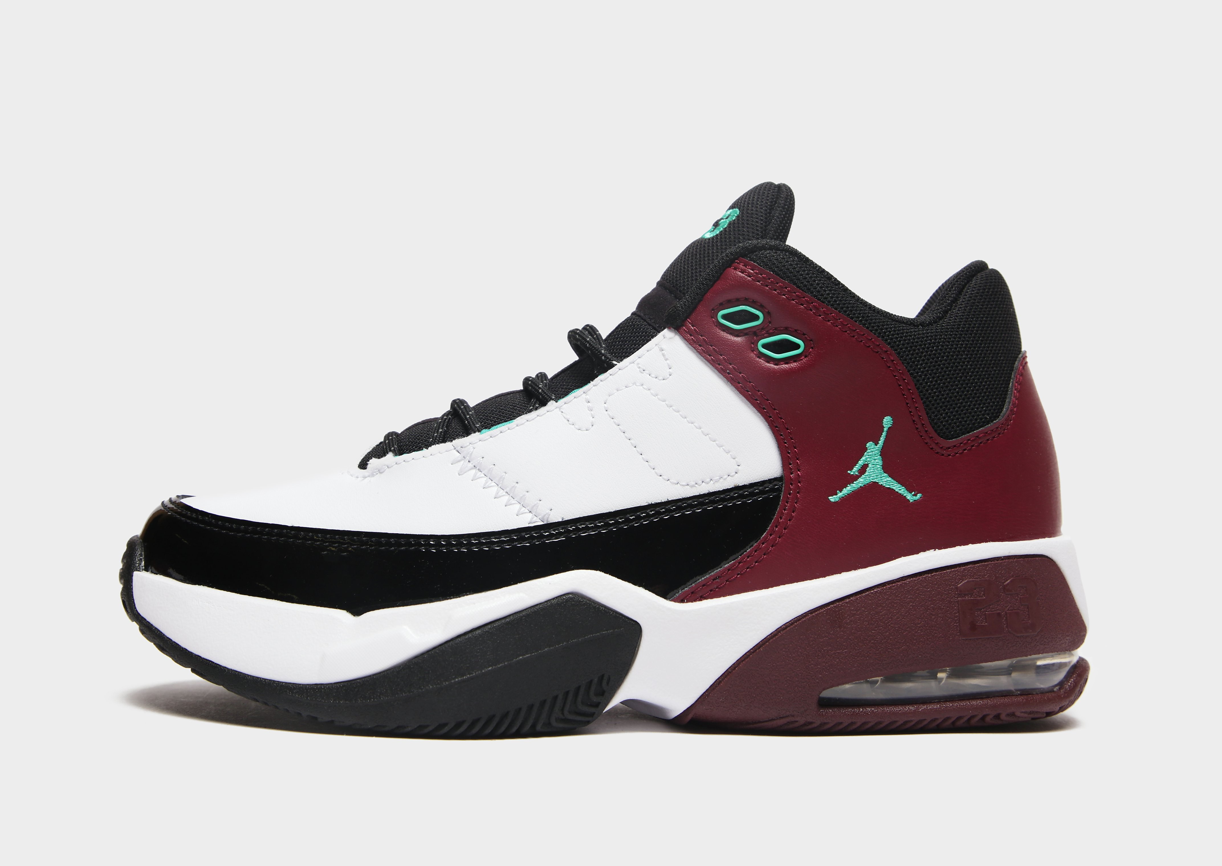 

Jordan Max Aura 3 Junior - Black/Dark Beetroot/White/Roma Green - Kids, Black/Dark Beetroot/White/Roma Green