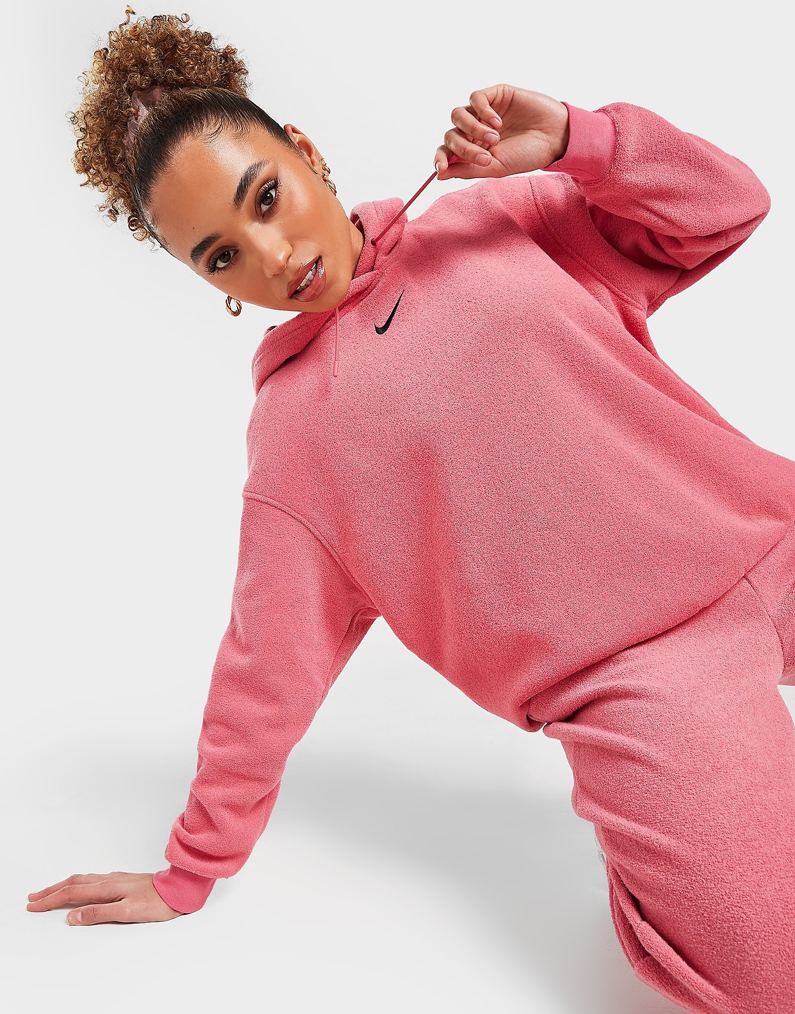

Nike Trend Plush Overhead Hoodie - Gypsy Rose/Black - Womens, Gypsy Rose/Black