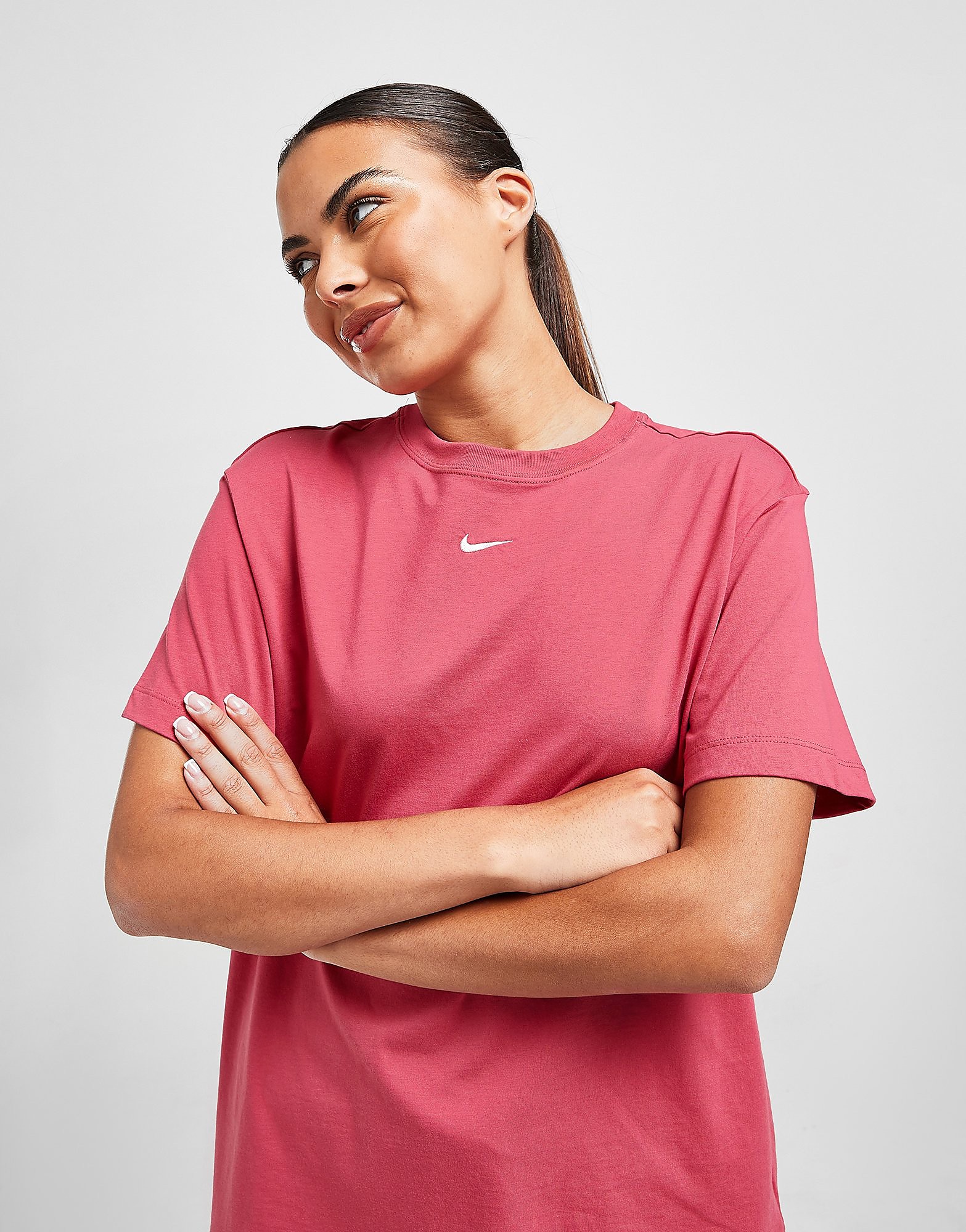 

Nike Sportswear Essential T-Shirt - Gypsy Rose/White - Womens, Gypsy Rose/White