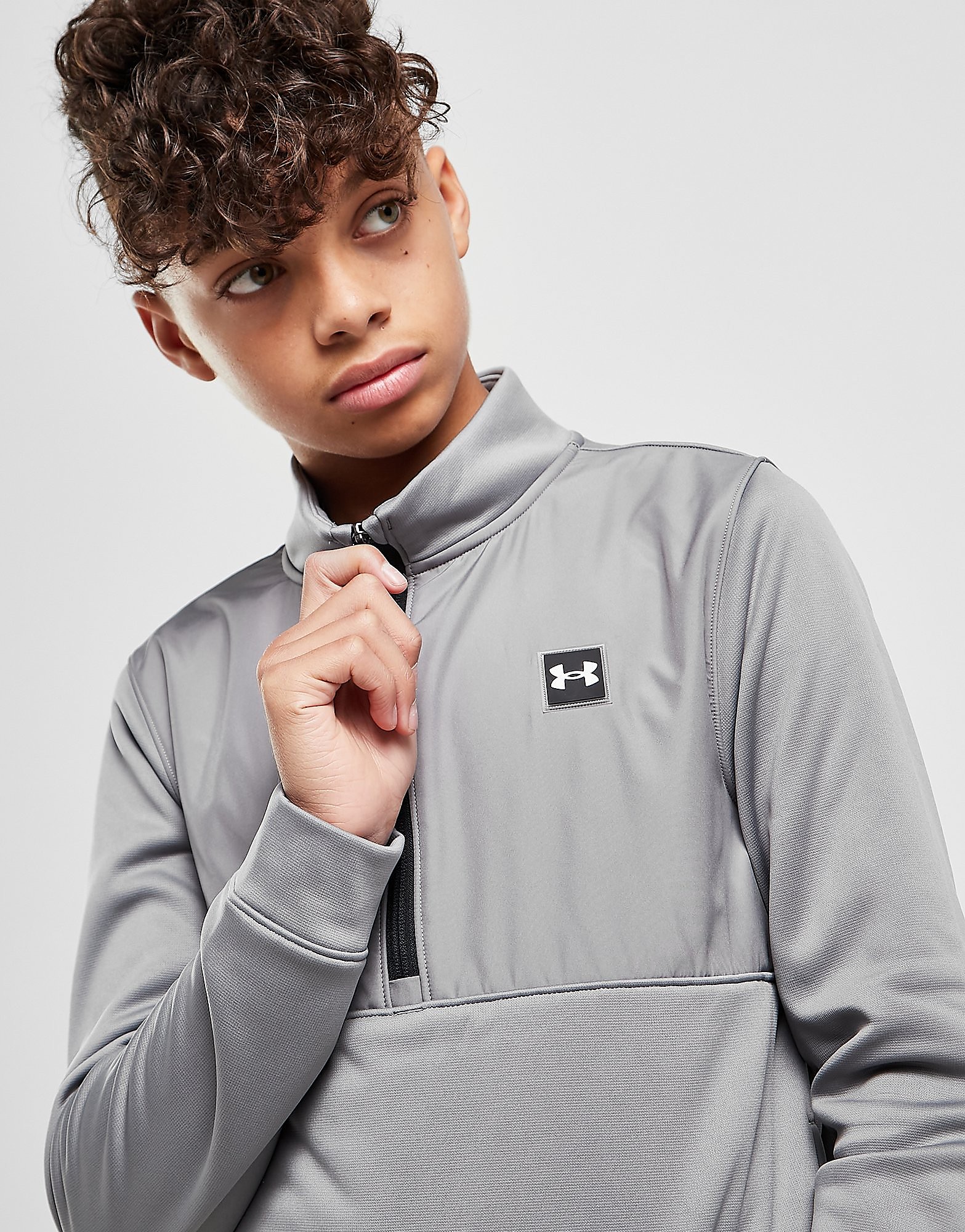 

Under Armour UA Armour Fleece 1/4 Zip Track Top Junior - Only at JD - Grey - Kids, Grey