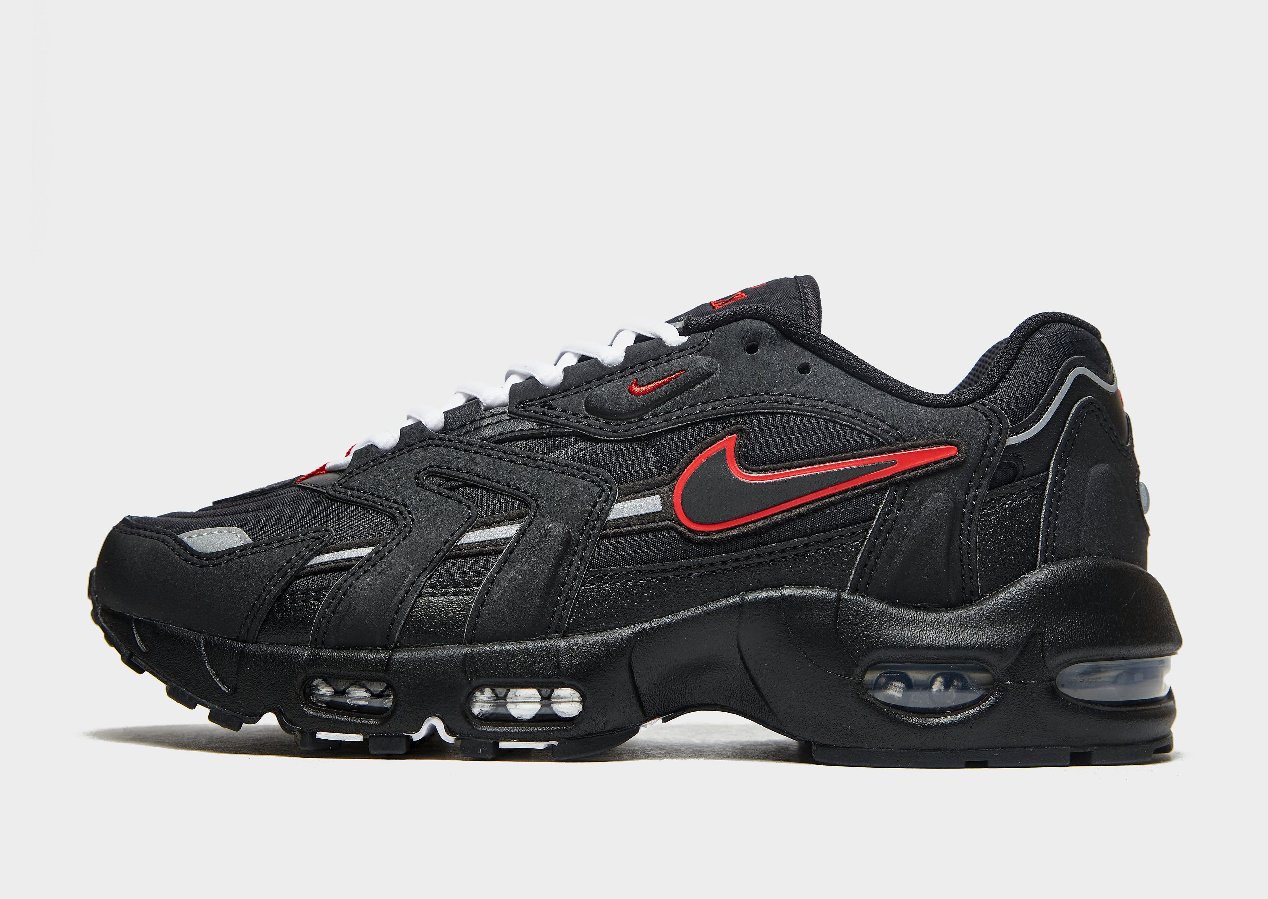 

Nike Air Max 96 II - Black/Sport Red/White/Black/Red - Mens, Black/Sport Red/White/Black/Red