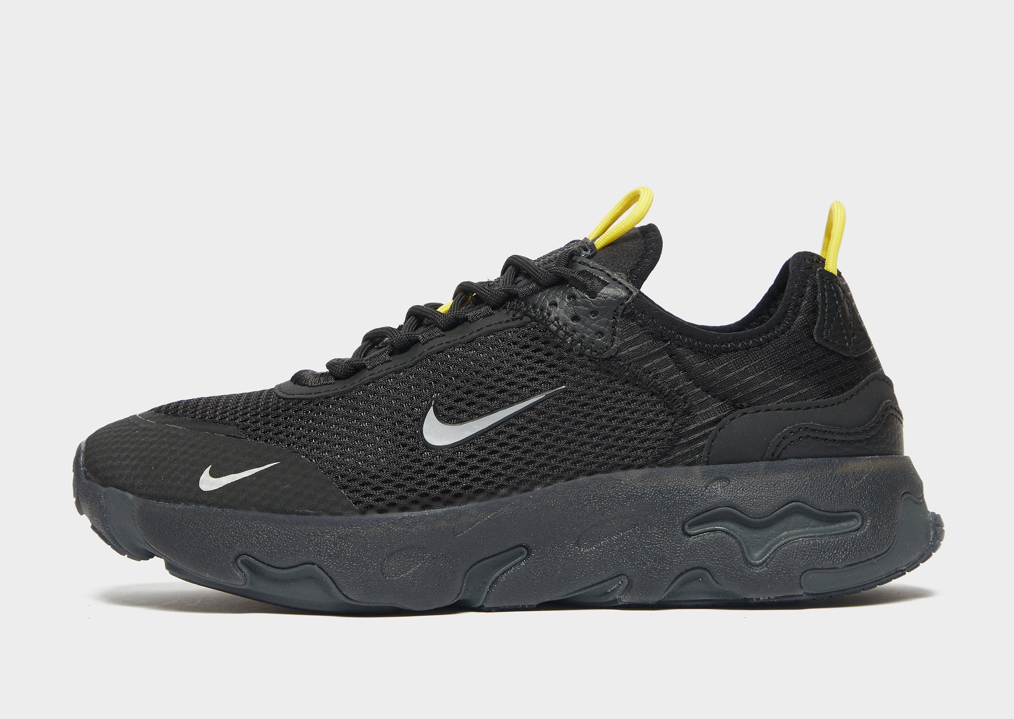 

Nike React Live Junior - Black/Yellow Strike/Smoke Grey/Metallic Cool Grey - Kids, Black/Yellow Strike/Smoke Grey/Metallic Cool Grey