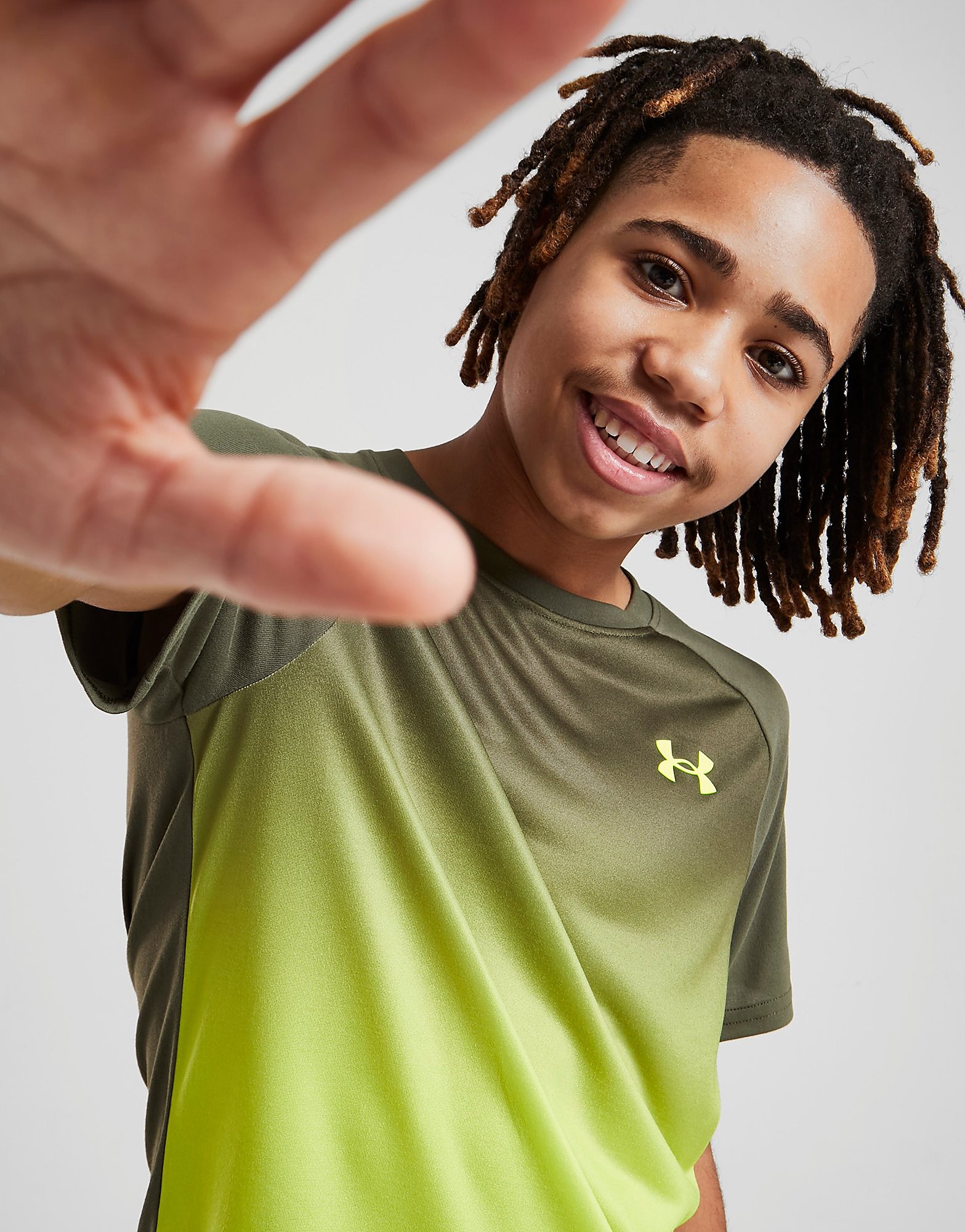 

Under Armour Tech Fade T-Shirt Junior - Only at JD - Green - Kids, Green