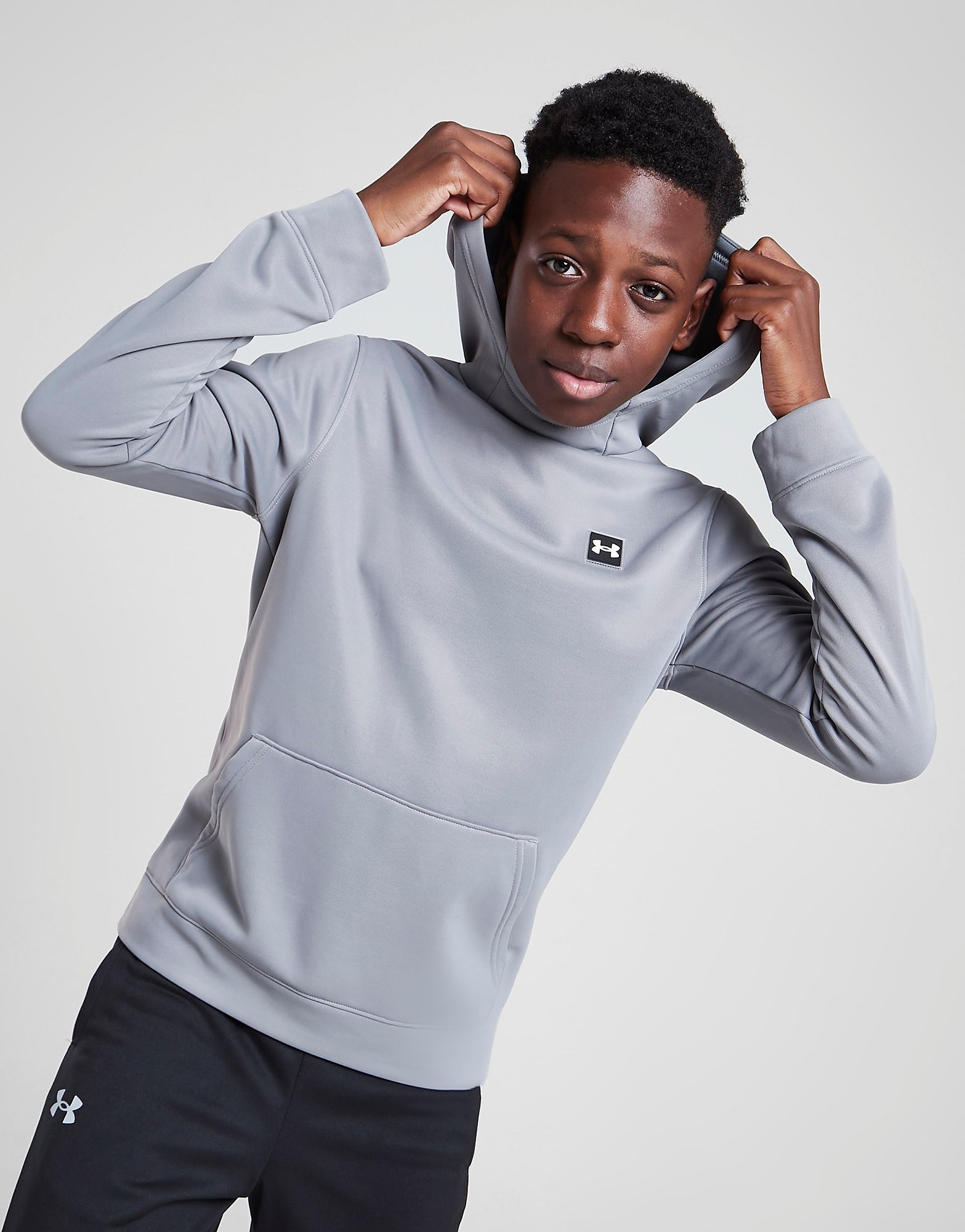 Under Armour Overhead Armour Fleece Hoodie Junior - Only at JD - Grey - Kids, Grey