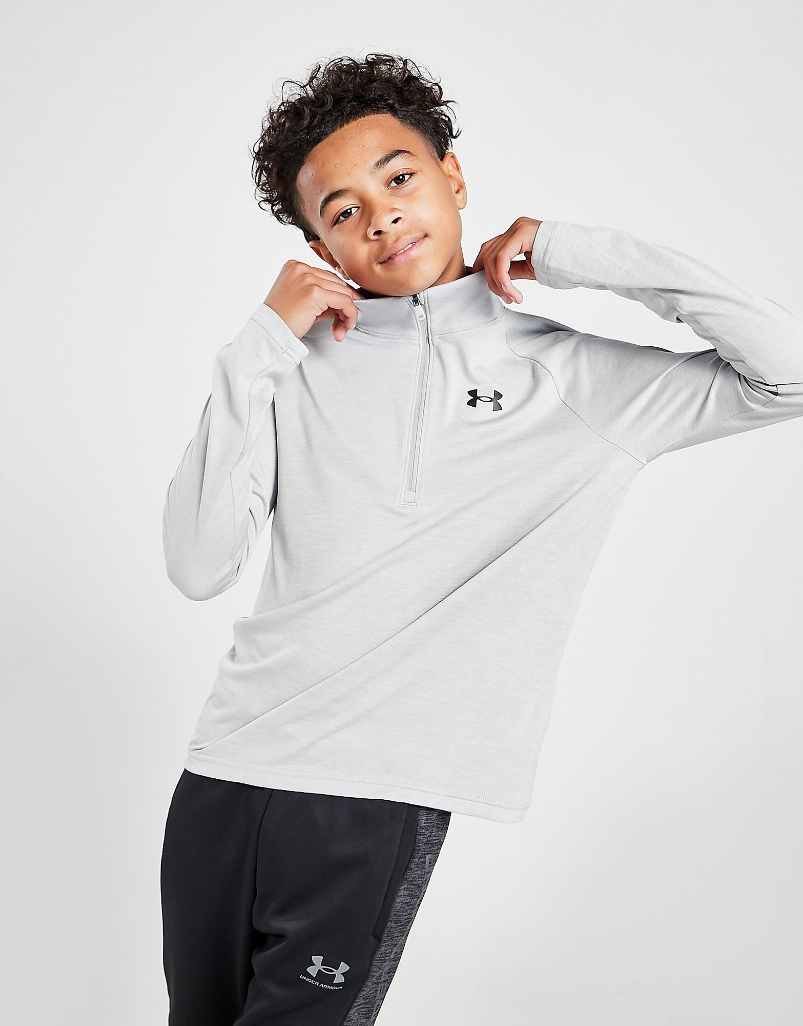 

Under Armour Tech 2.0 1/4 Zip Track Top Junior - Grey - Kids, Grey