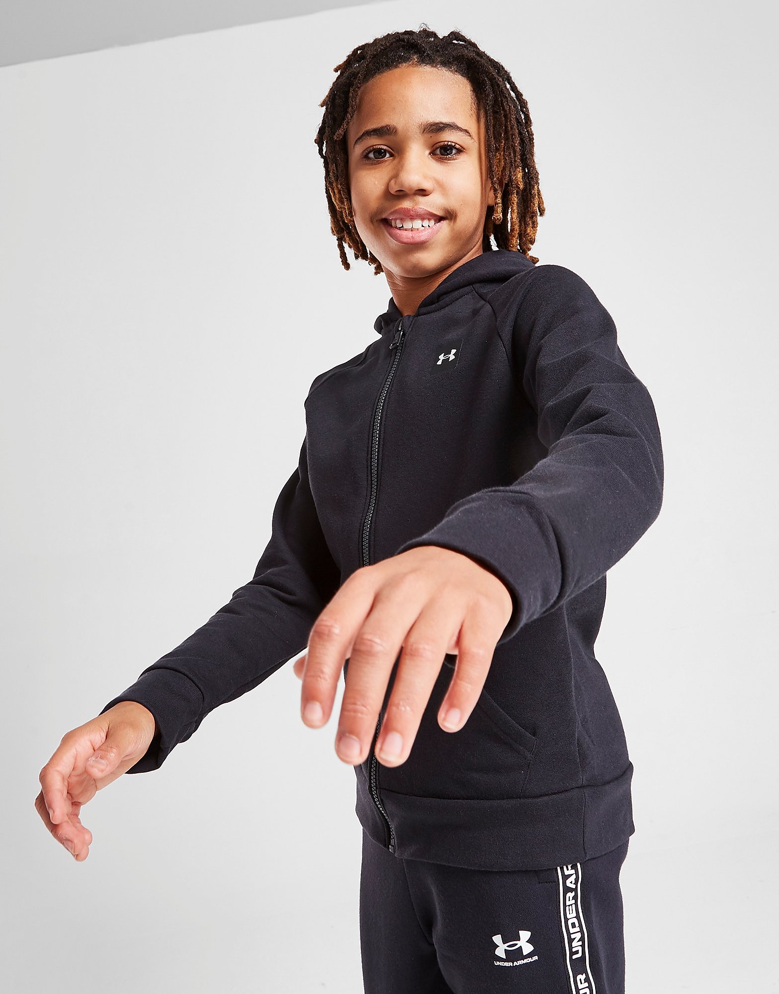 

Under Armour Rival Fleece Full Zip Hoodie Junior - Black - Kids, Black