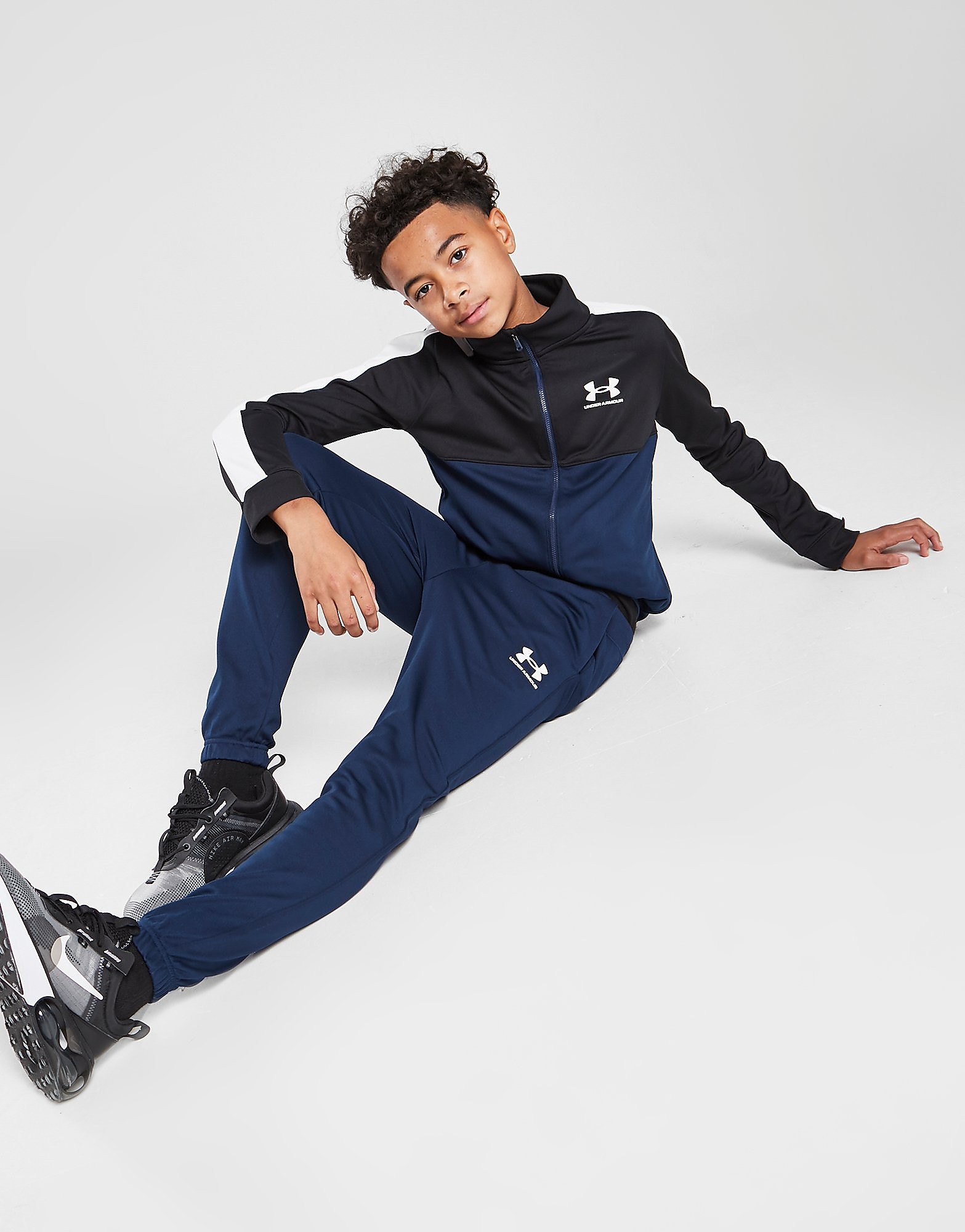 

Under Armour Colour Block Knit Tracksuit Junior - Blue - Kids, Blue