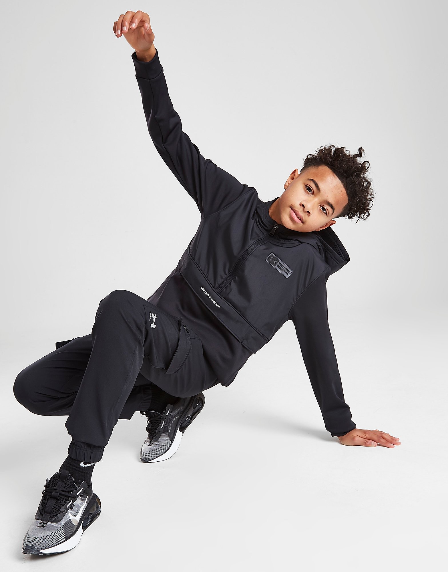 

Under Armour UA Armour Fleece 1/2 Zip Hoodie Junior - Only at JD - Black - Kids, Black