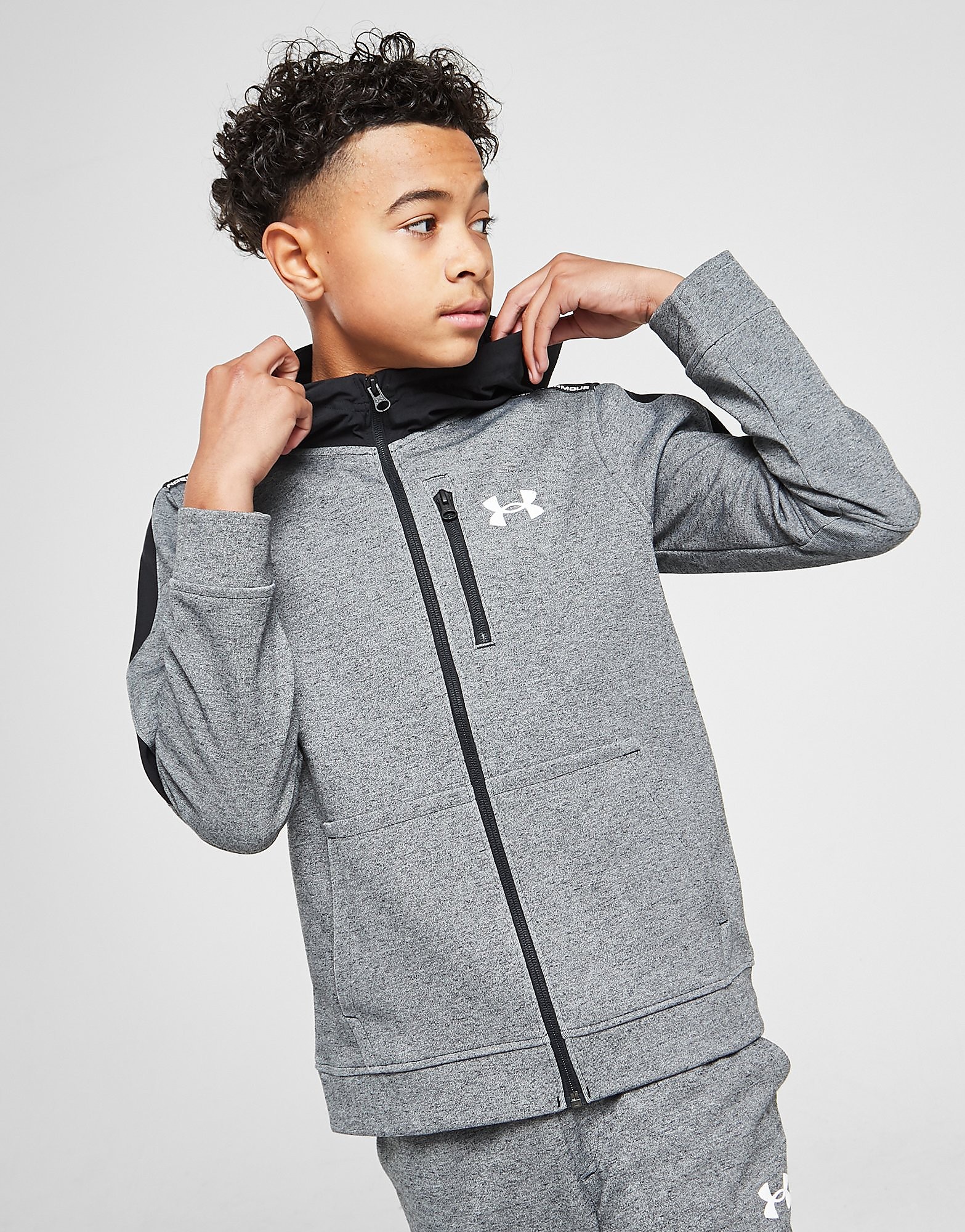 

Under Armour Threadborne Full Zip Hoodie Junior - Only at JD - Grey - Kids, Grey
