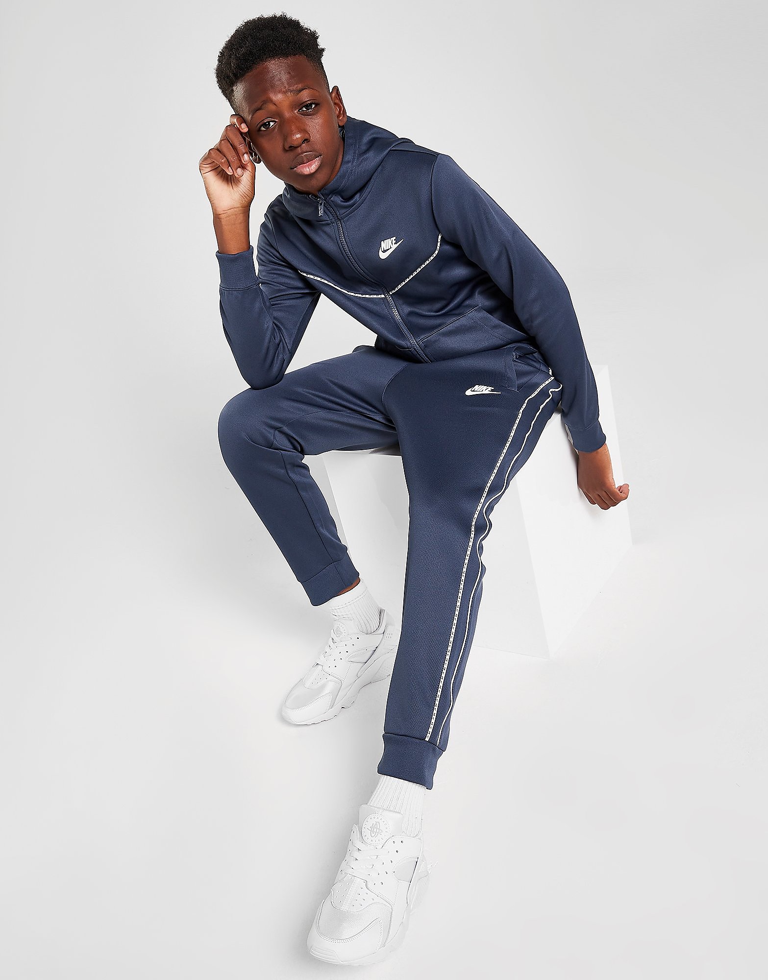 Nike Tape Poly Track Pants Junior - Only at JD - Blue - Kids, Blue