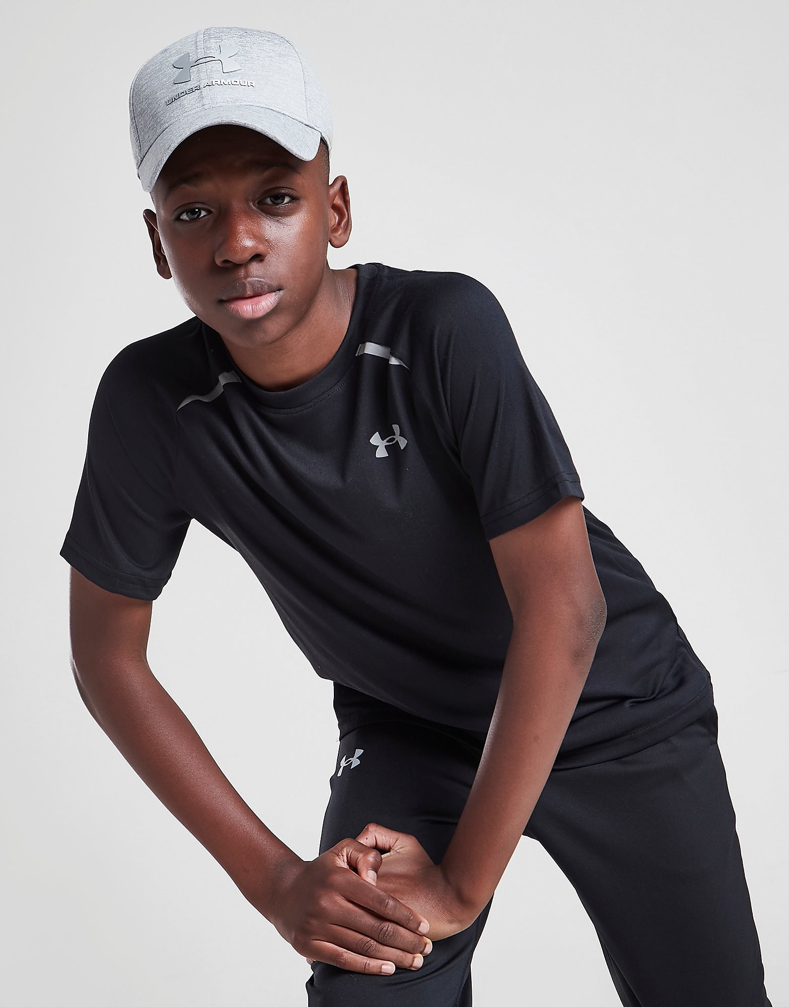 Under Armour Tech Reflective T-Shirt Junior - Only at JD - Black - Kids, Black