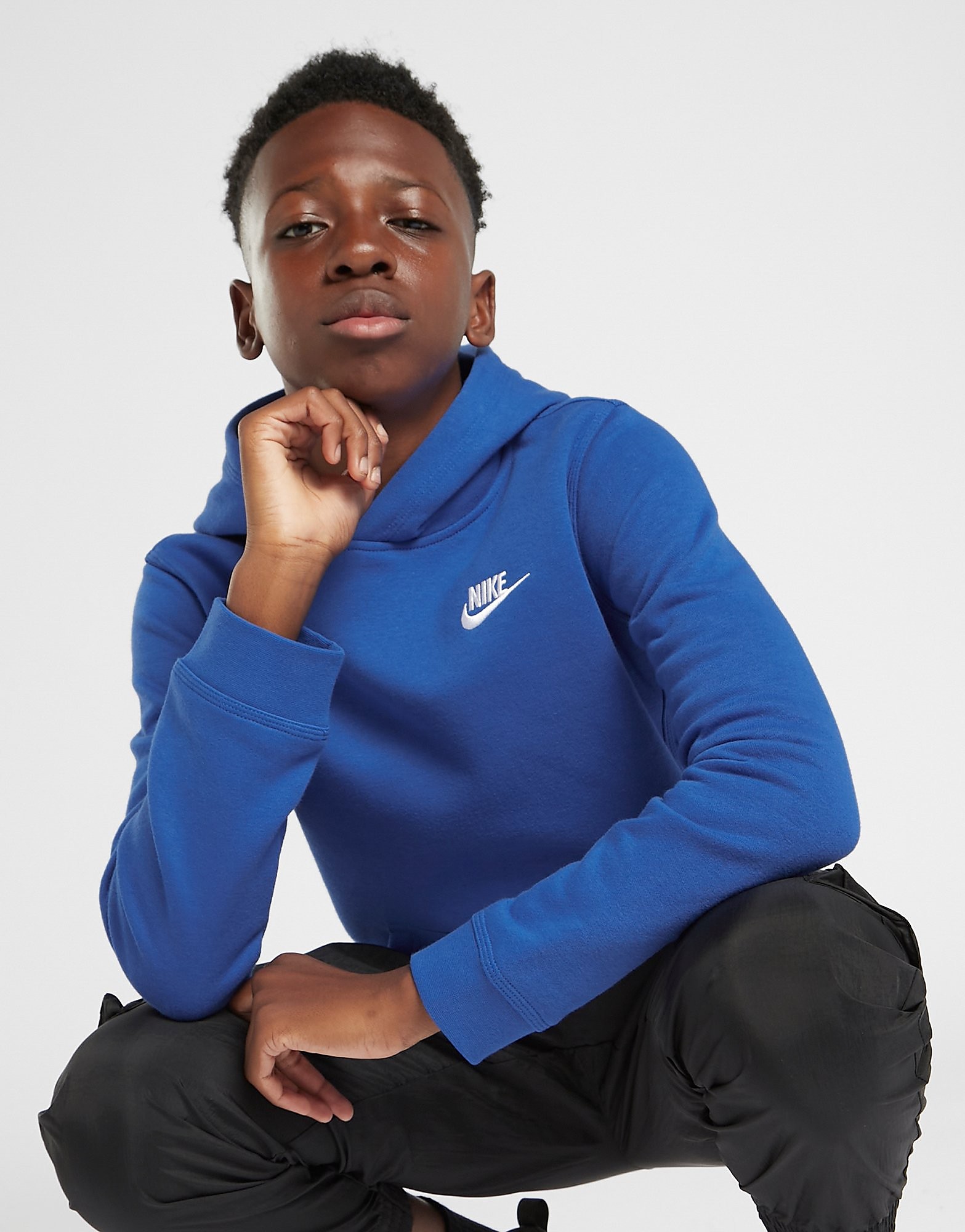 

Nike Sportswear Club Pullover Hoodie Junior - Only at JD - Blue - Kids, Blue