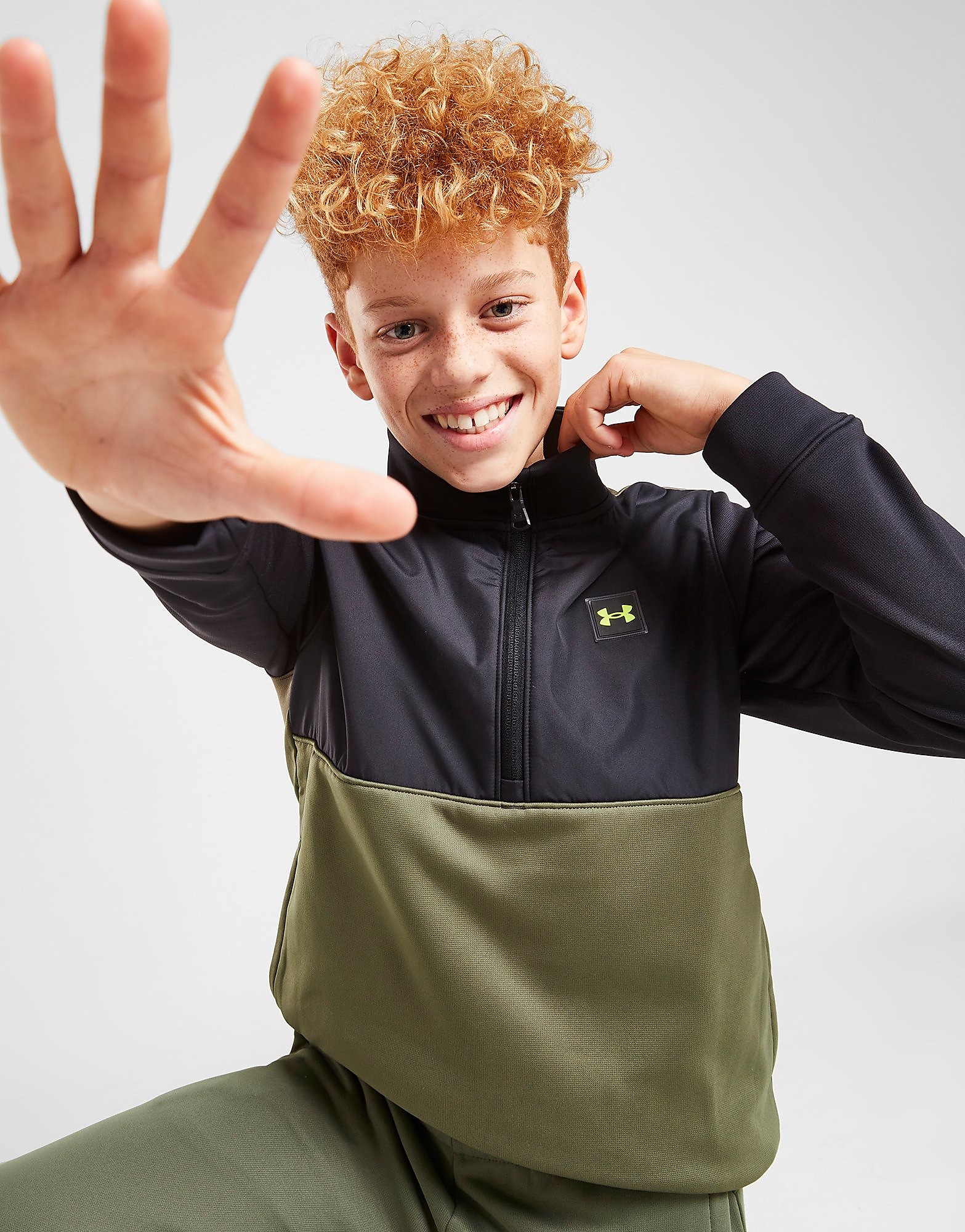 

Under Armour UA Armour Fleece 1/4 Zip Track Top Junior - Only at JD - Black - Kids, Black